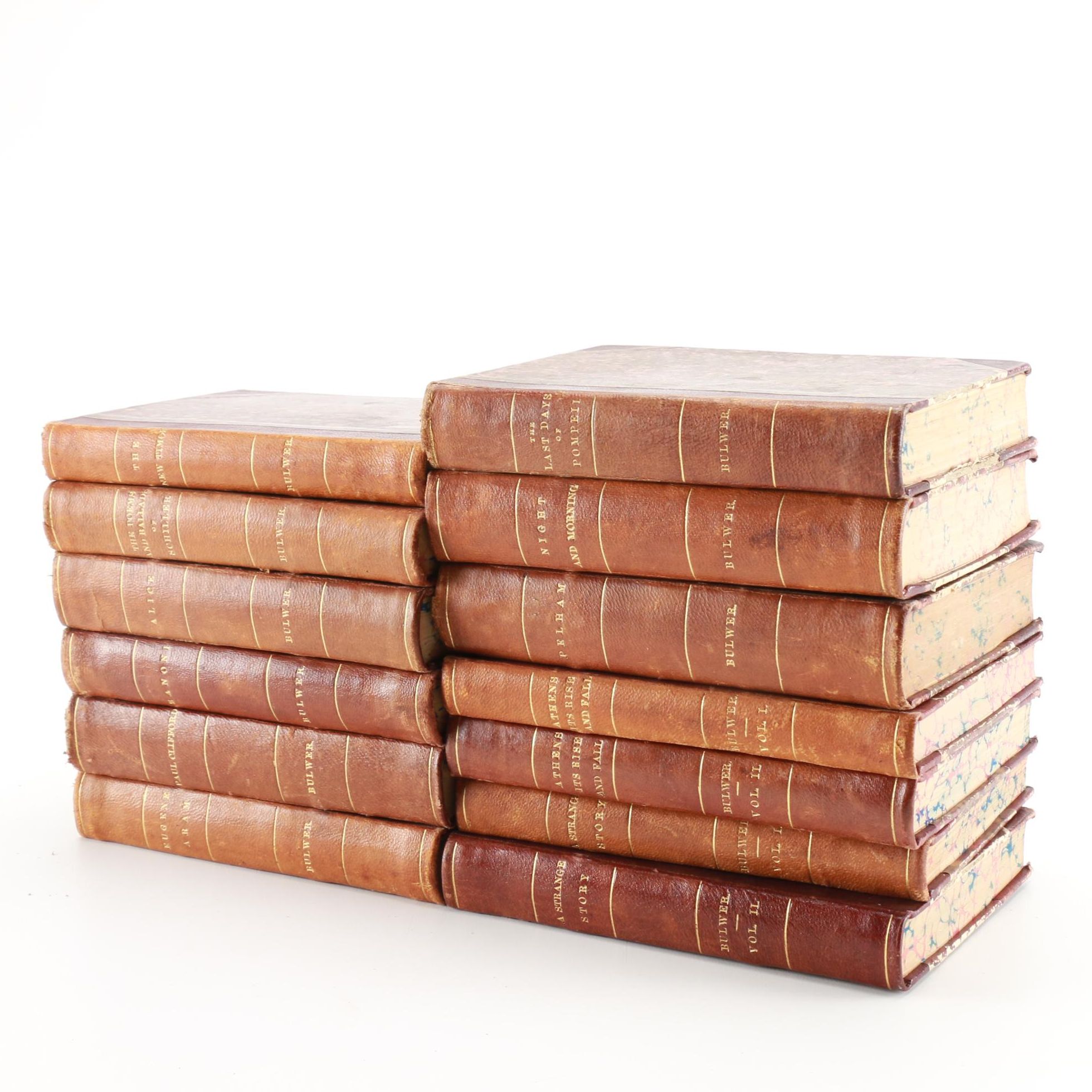 Sir Edward Bulwer-Lytton 13 Volume Book Set