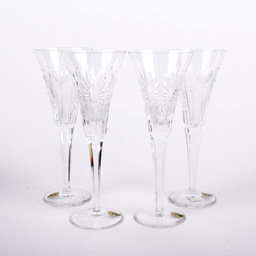 Two Pairs of Waterford Champagne Glasses