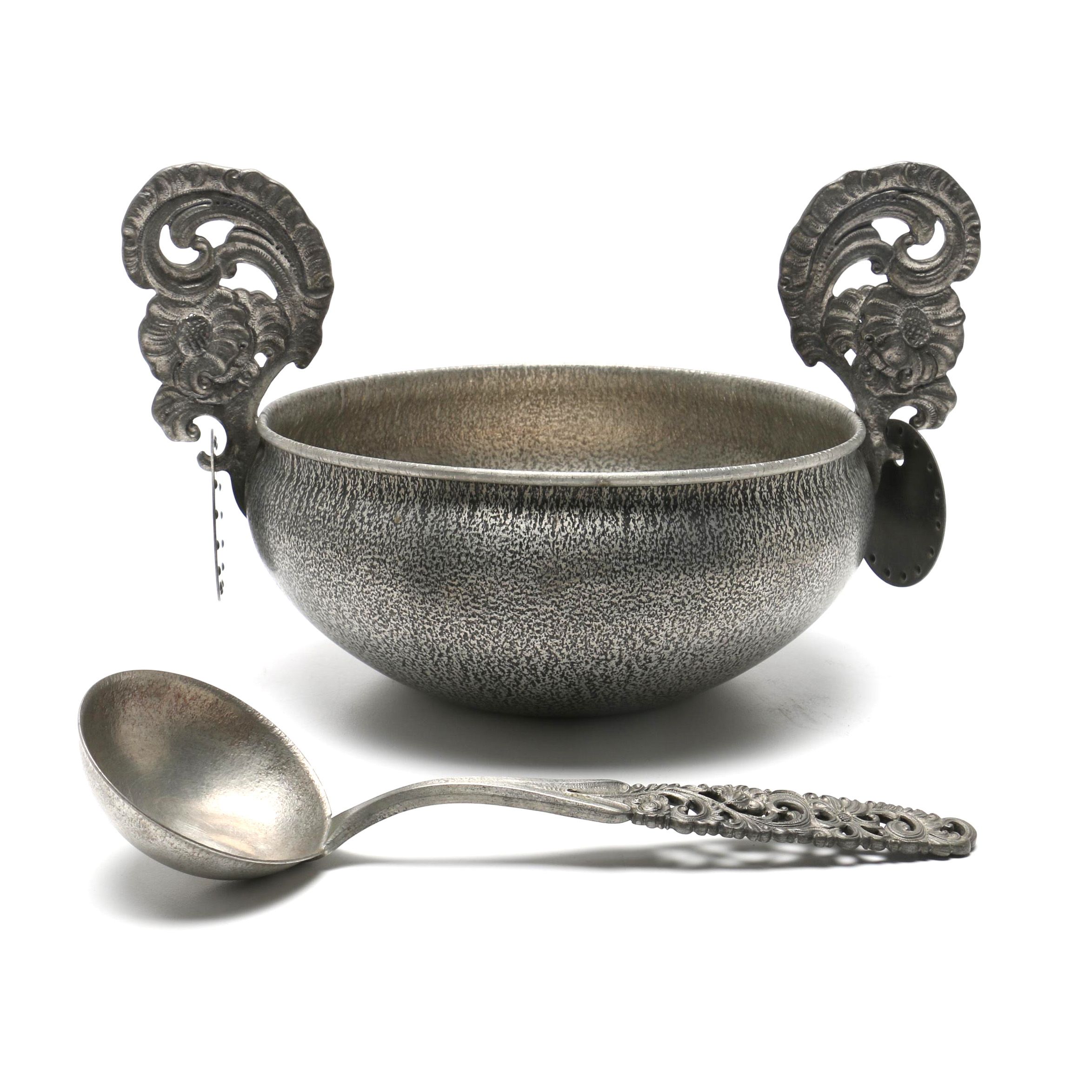 Eik Tinn Norwegian Pewter Ale Bowl