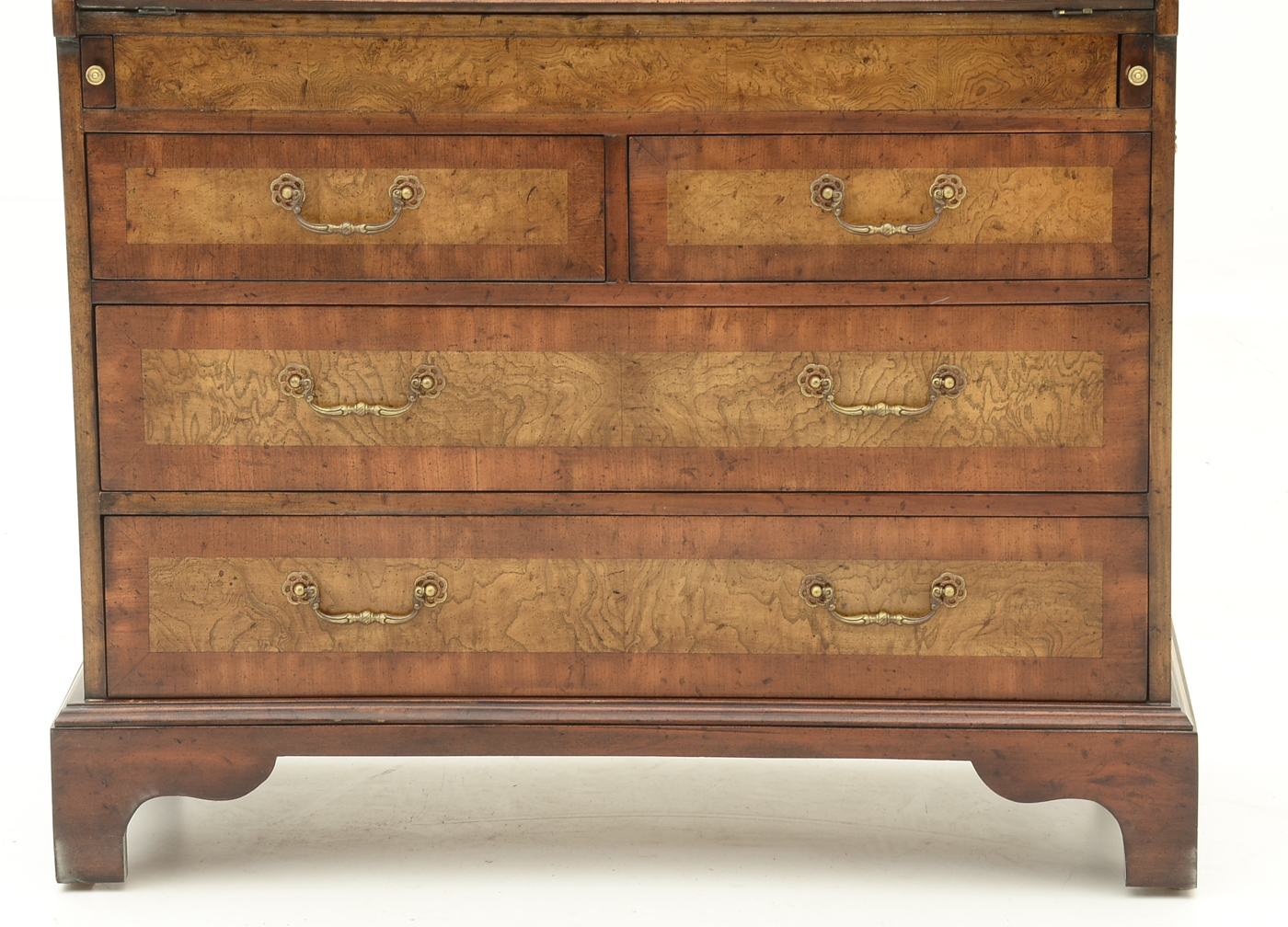 Burled Walnut Secretary Desk