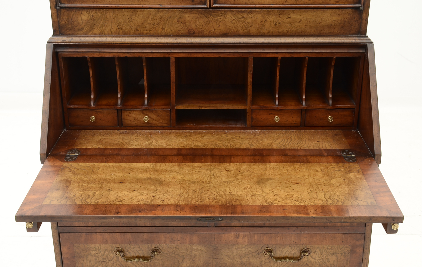 Burled Walnut Secretary Desk
