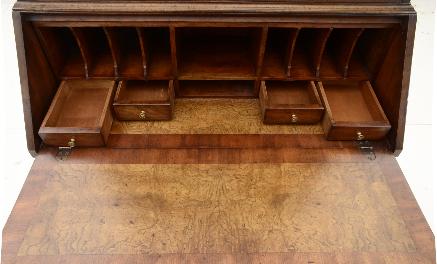 Burled Walnut Secretary Desk