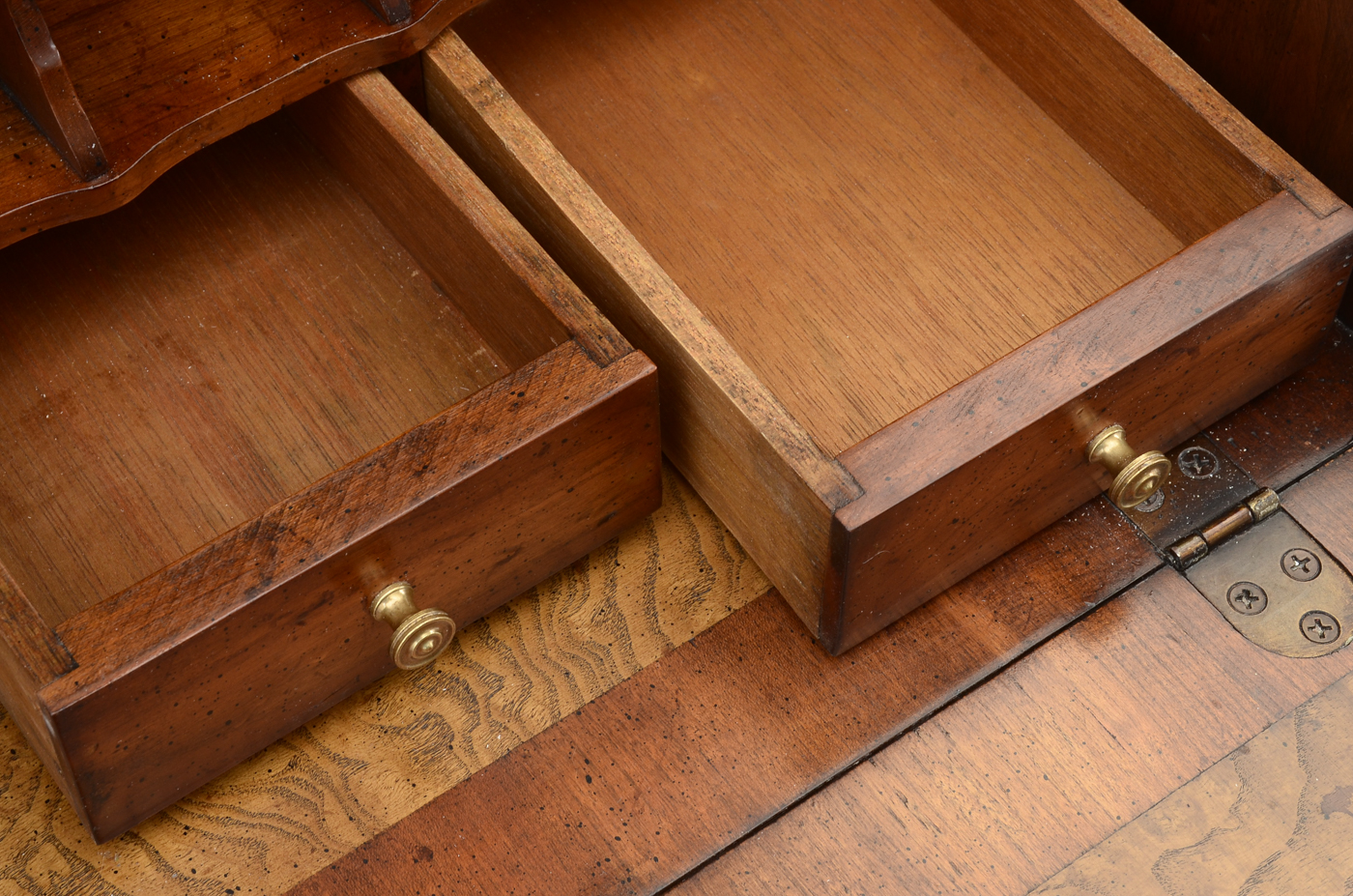 Burled Walnut Secretary Desk