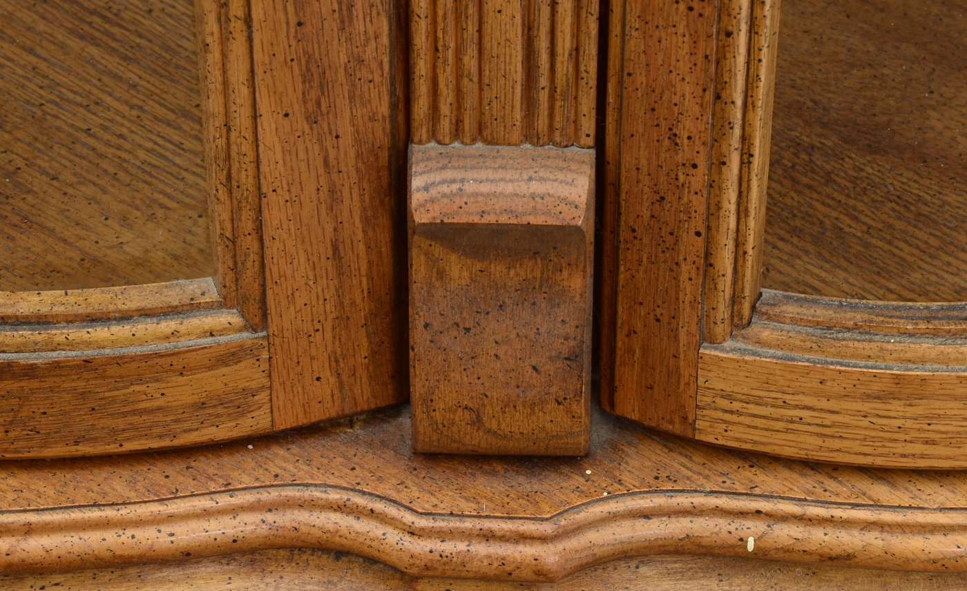 Oak Victorian Style Display Cabinet