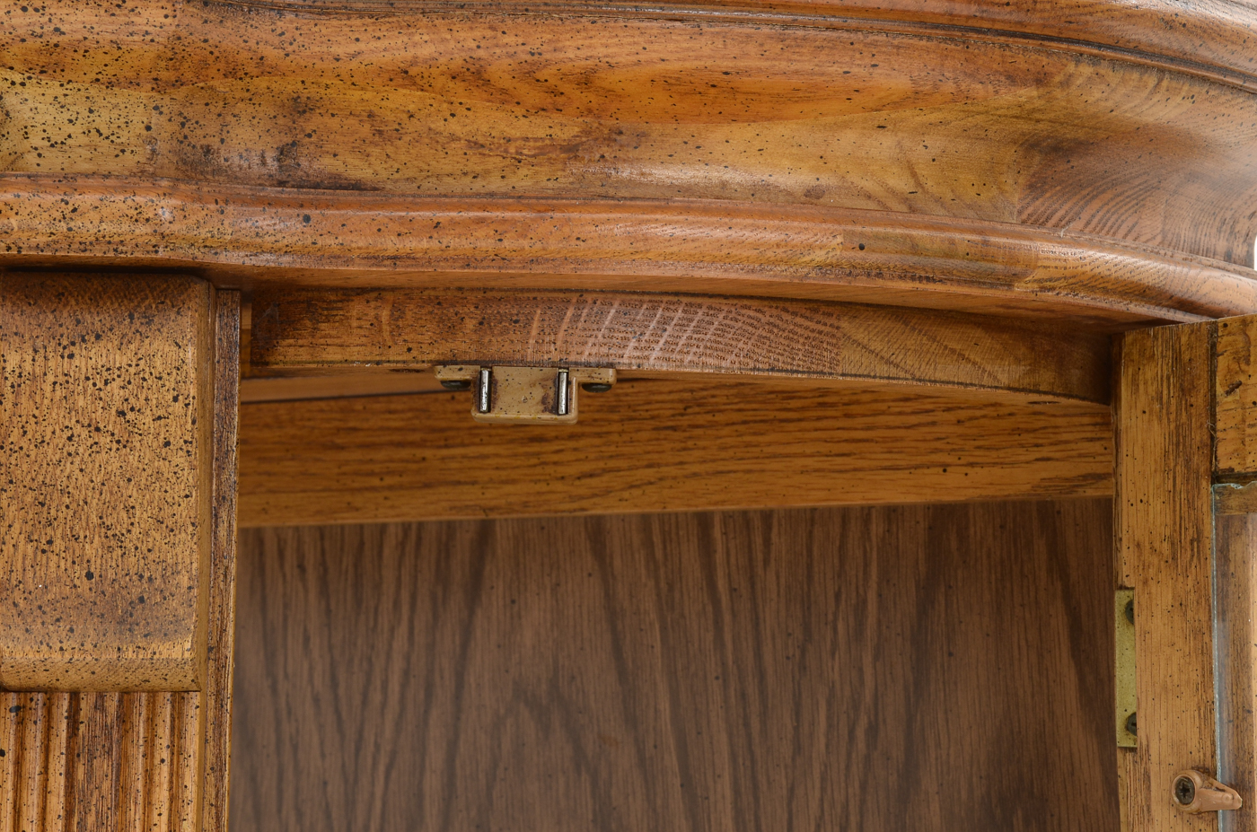 Oak Victorian Style Display Cabinet