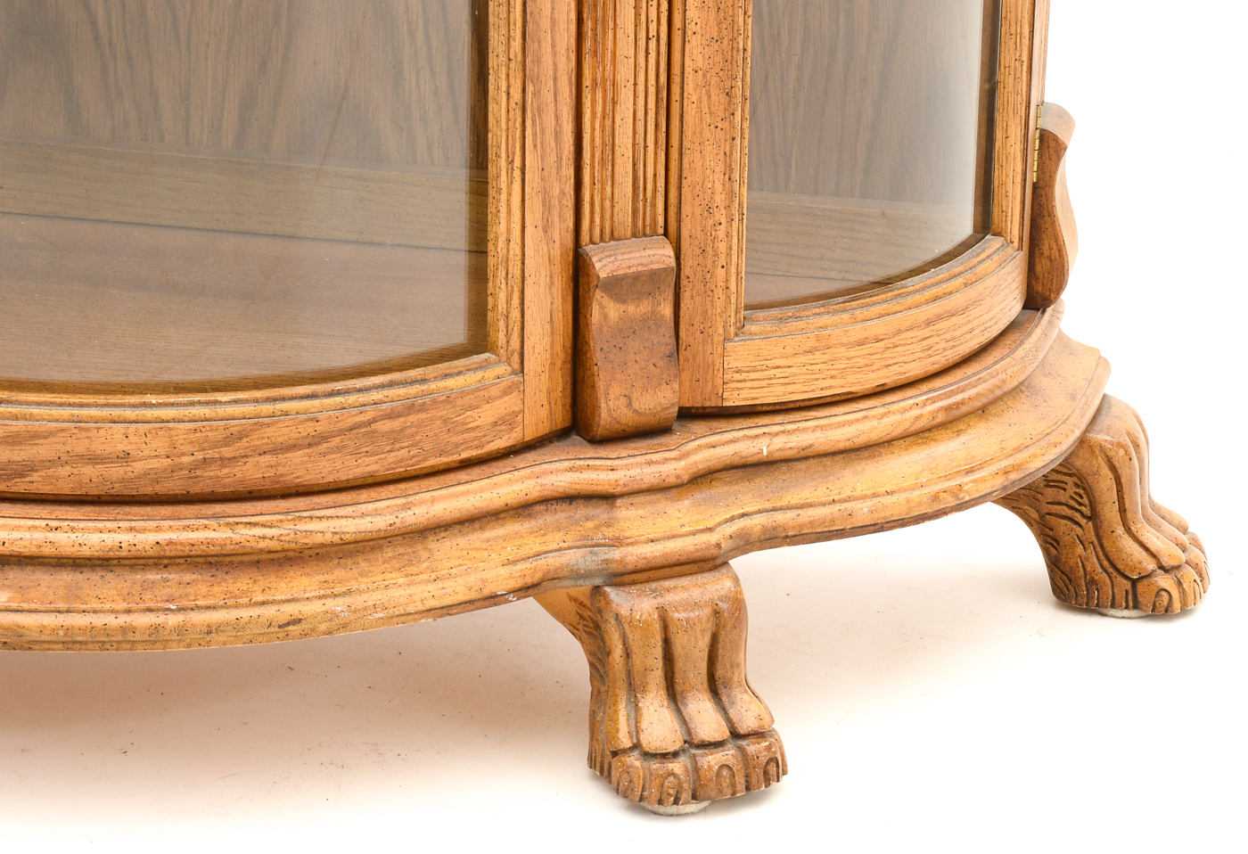 Oak Victorian Style Display Cabinet