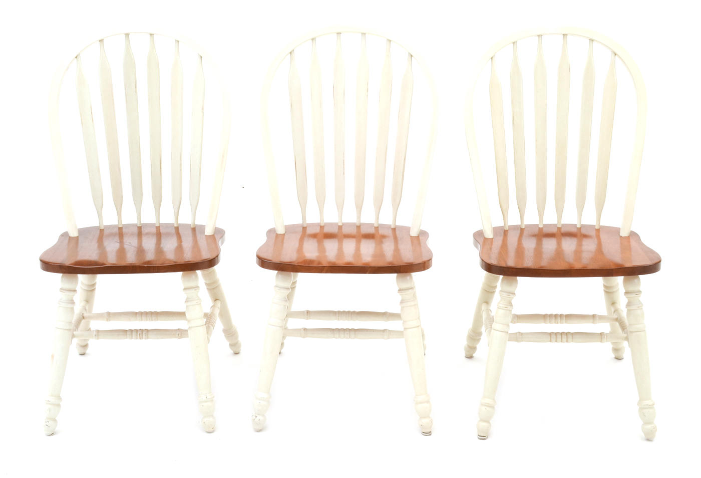 Set of Six Country Style Dining Chairs