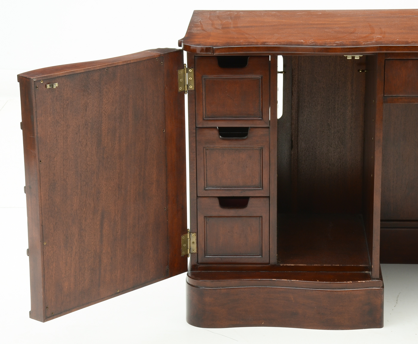 Sligh Mahogany Credenza with Keyboard Drawer