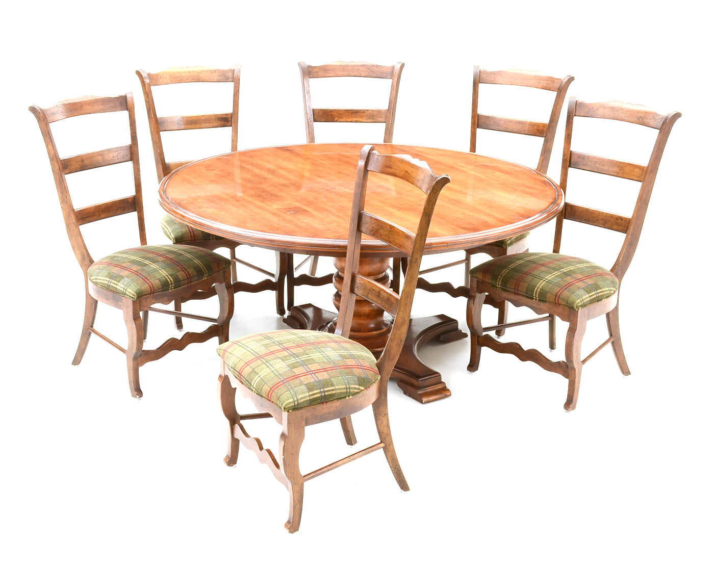 Henredon French Provincial Style Dining Table and Six Chairs