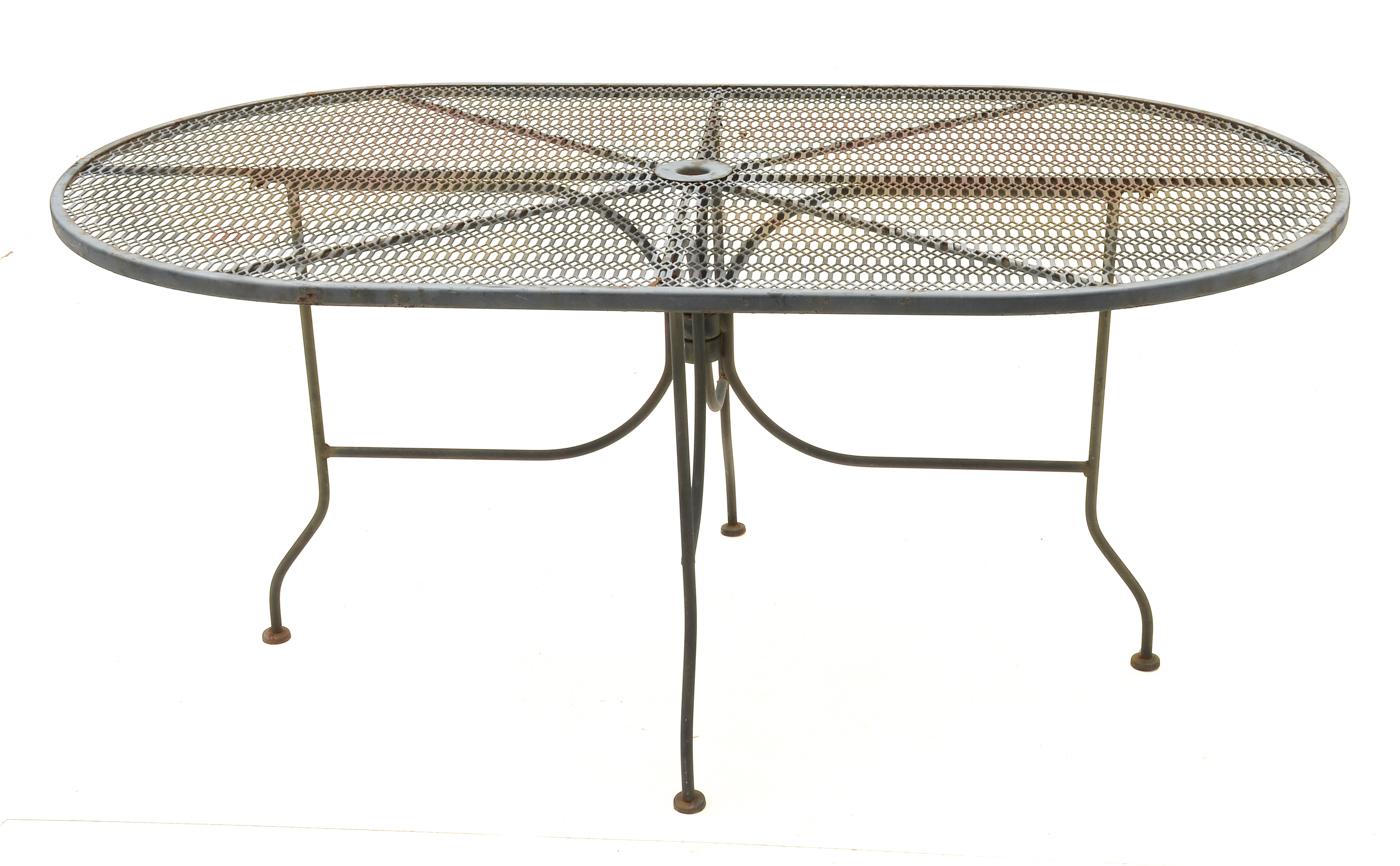 Carolina Forge Patio Table and Six Chairs