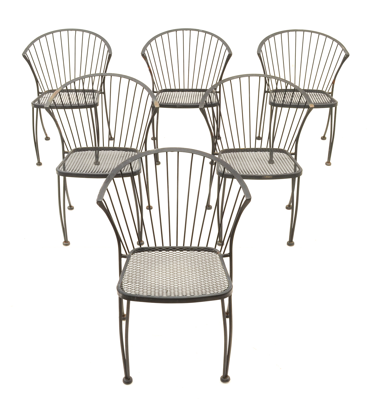 Carolina Forge Patio Table and Six Chairs