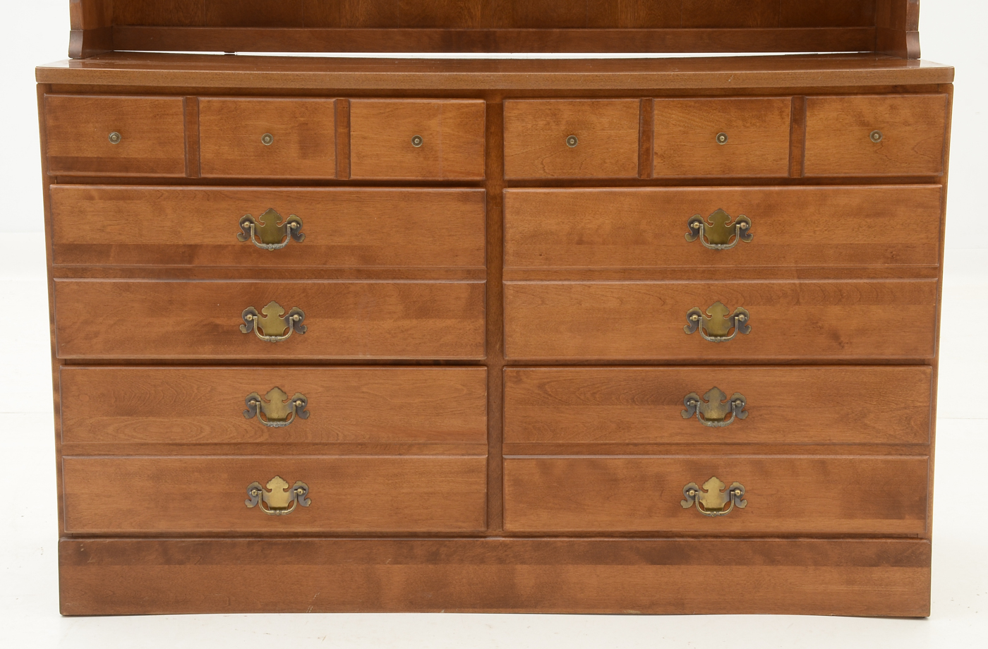 Ethan Allen Maple Bookcase-on-Dresser