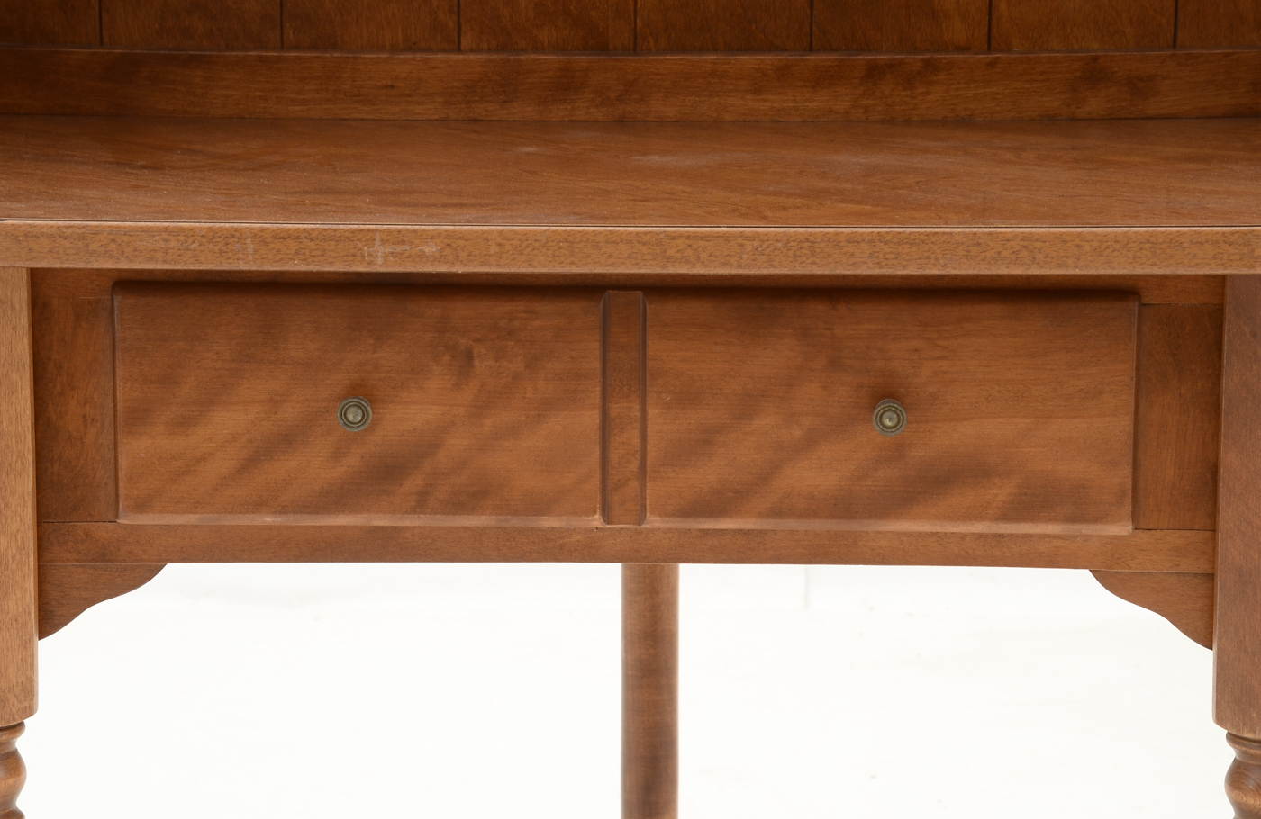 Ethan Allen Maple Corner Bookcase-on-Desk