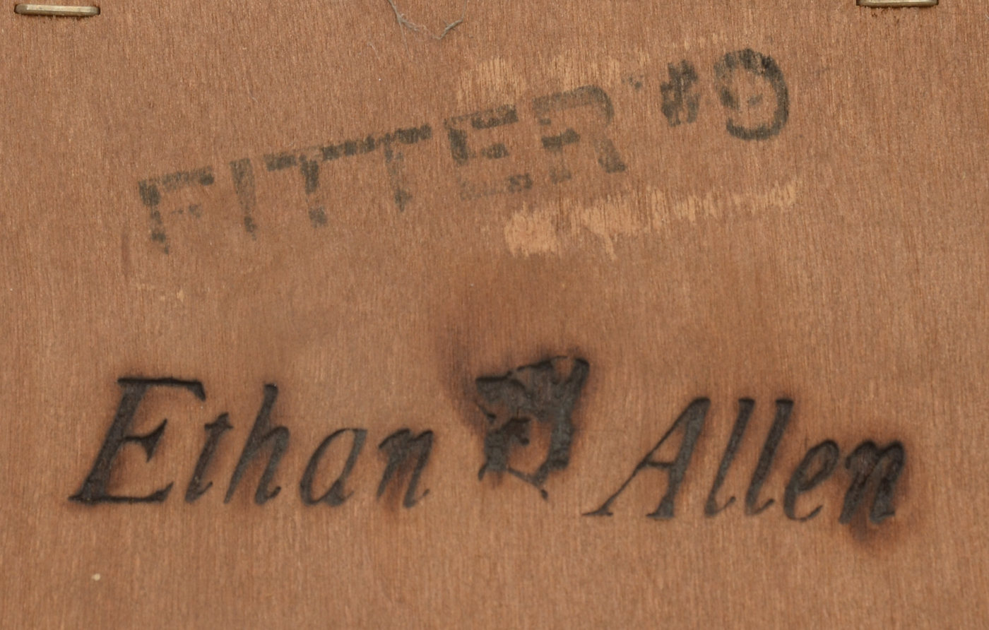 Ethan Allen Maple Corner Bookcase-on-Desk