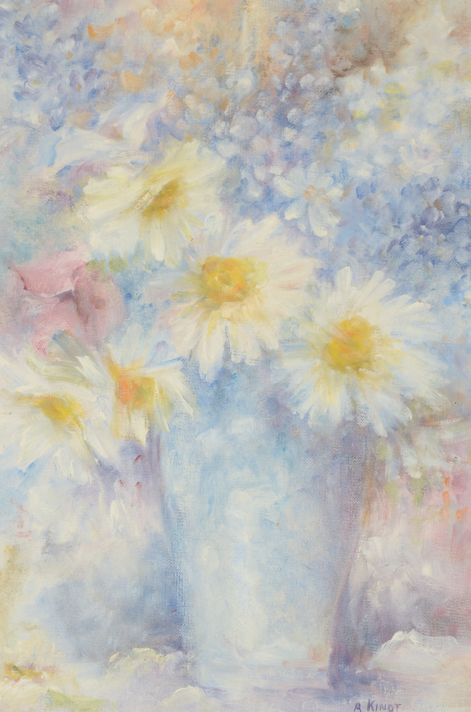 A. Kinot Original Oil Painting on Canvas Board