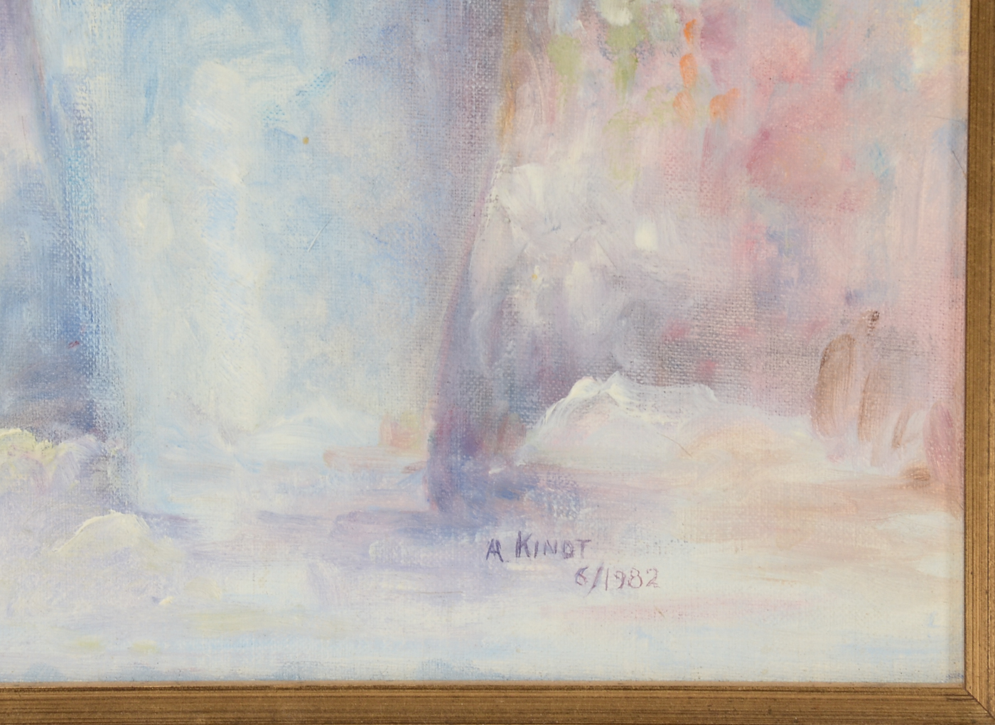 A. Kinot Original Oil Painting on Canvas Board