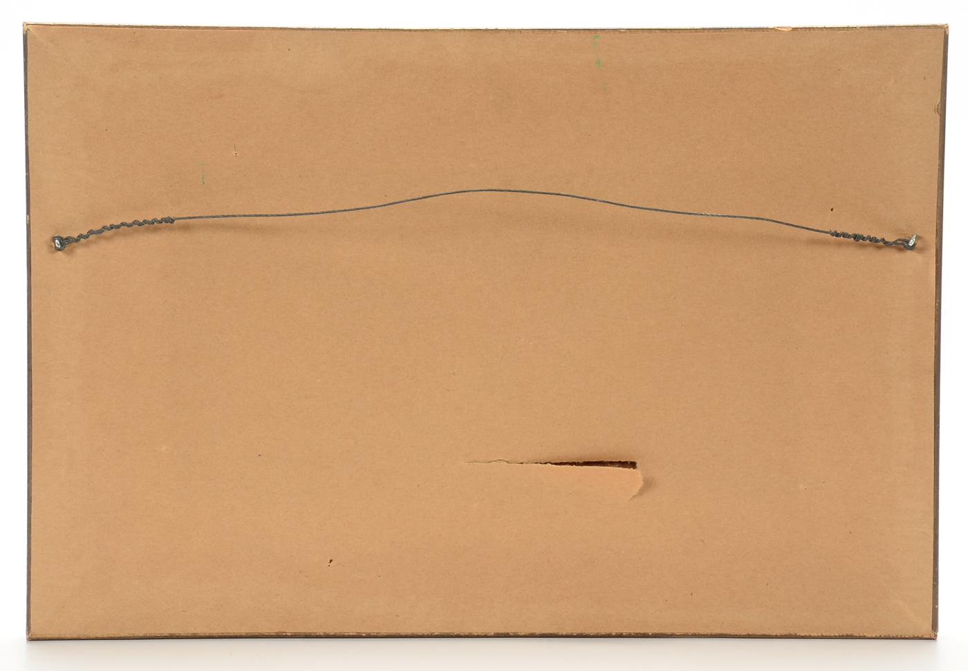 Antique Oil Genre Painting on Canvas