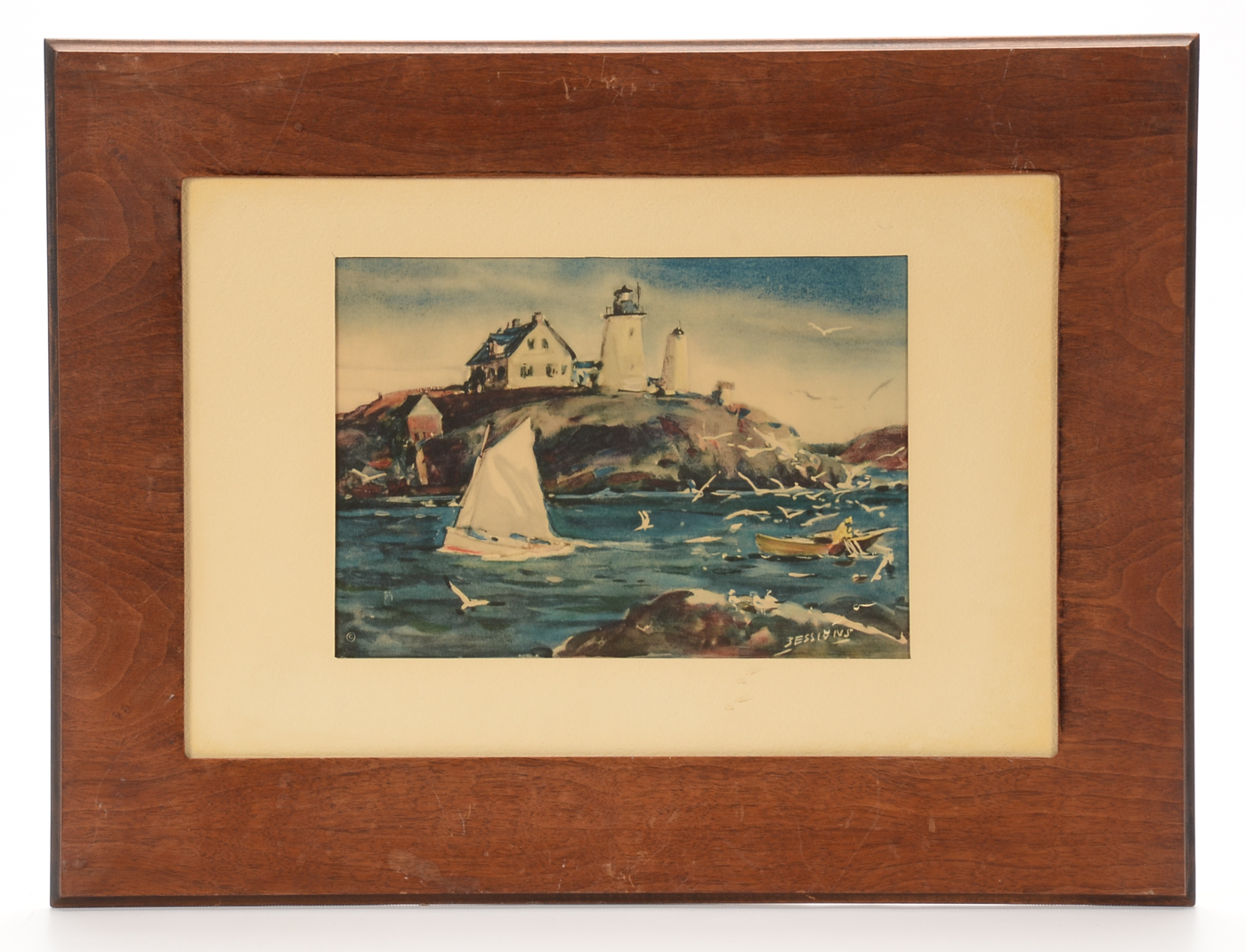 Two Vintage Collotypes after James Sessions Marine Paintings