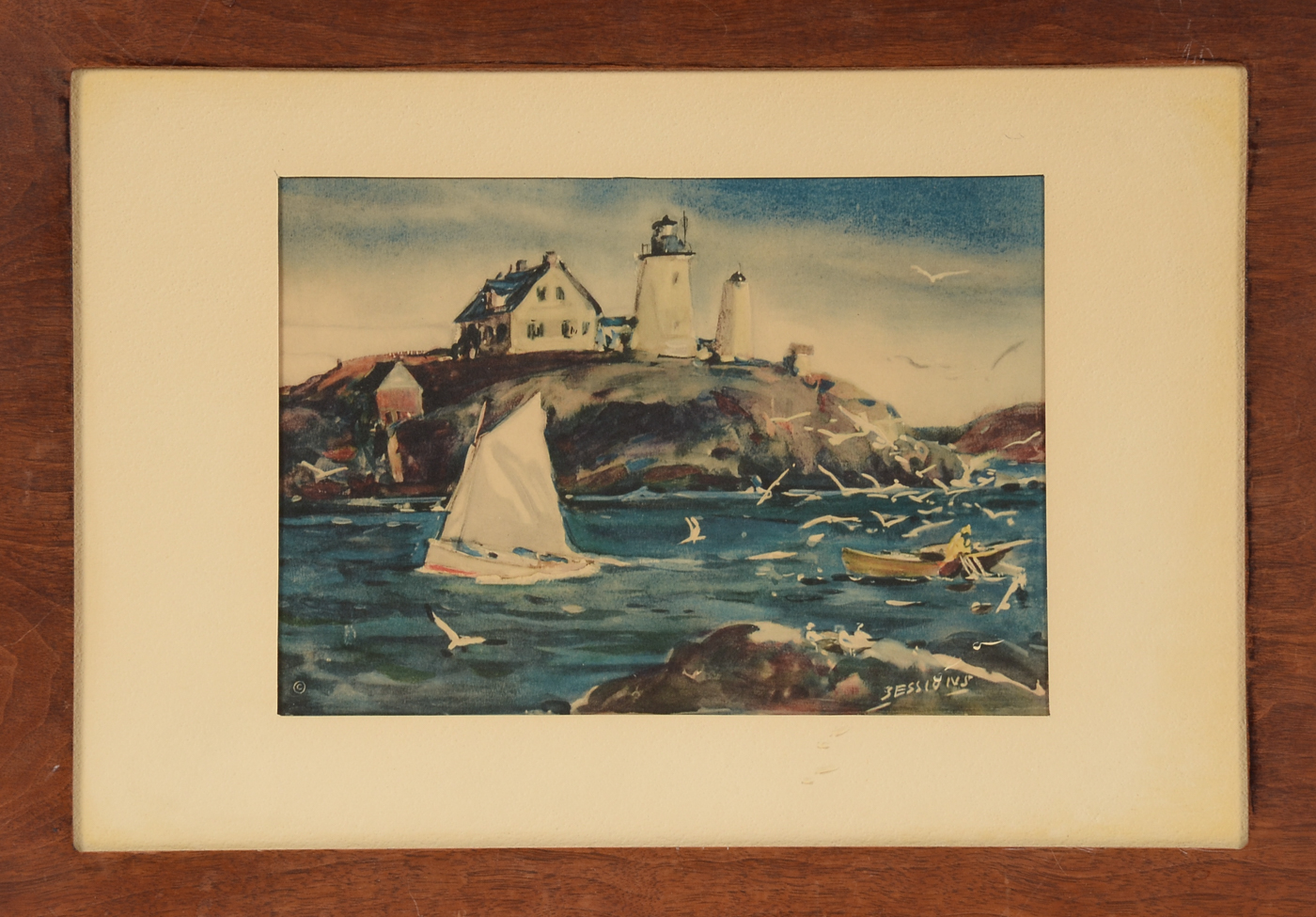 Two Vintage Collotypes after James Sessions Marine Paintings