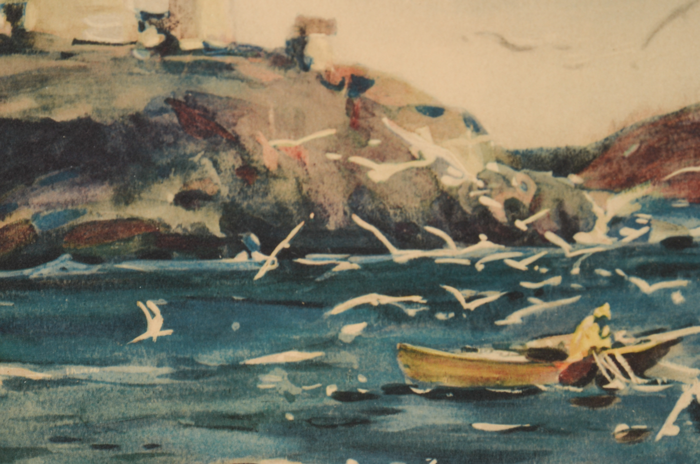 Two Vintage Collotypes after James Sessions Marine Paintings