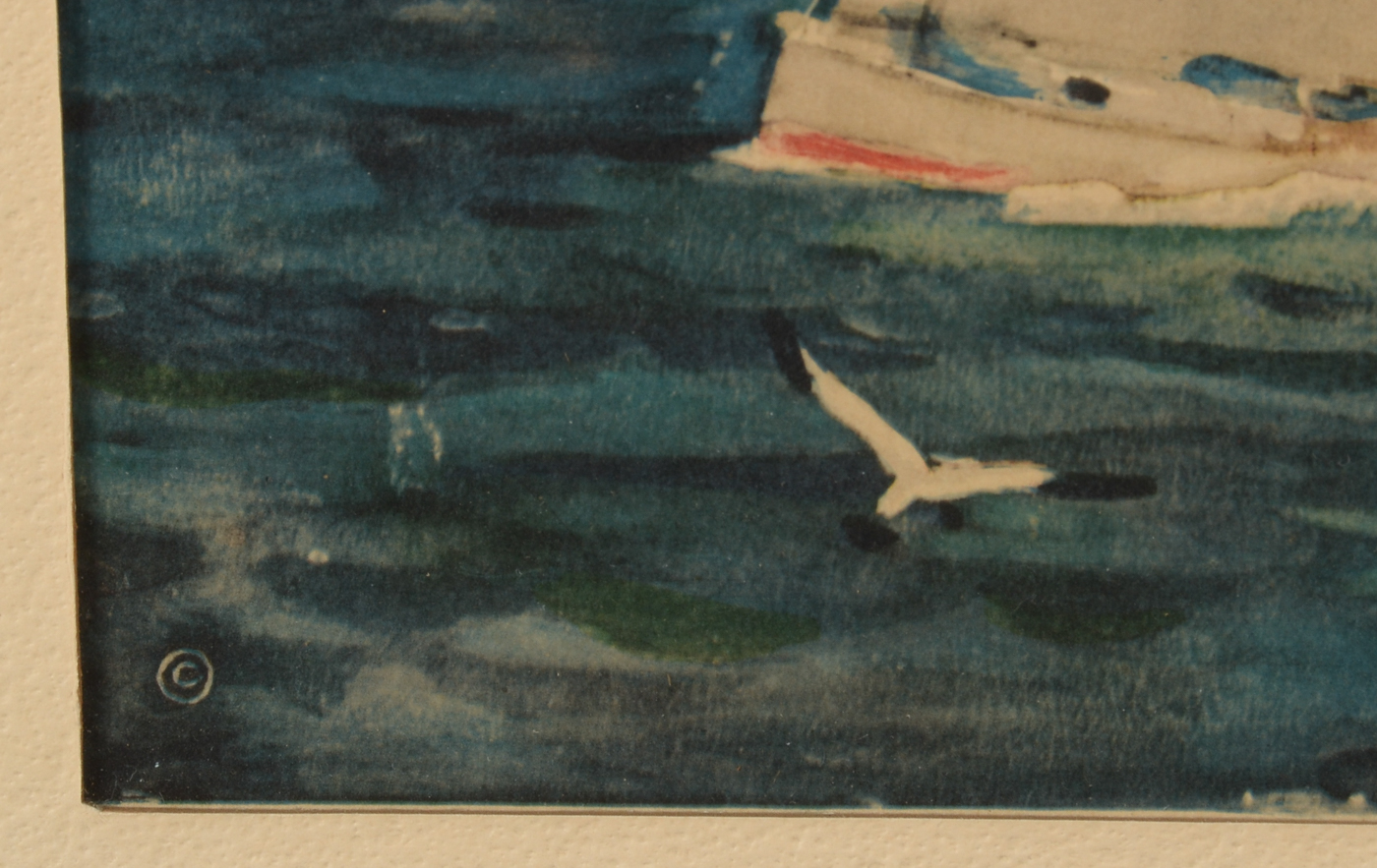 Two Vintage Collotypes after James Sessions Marine Paintings