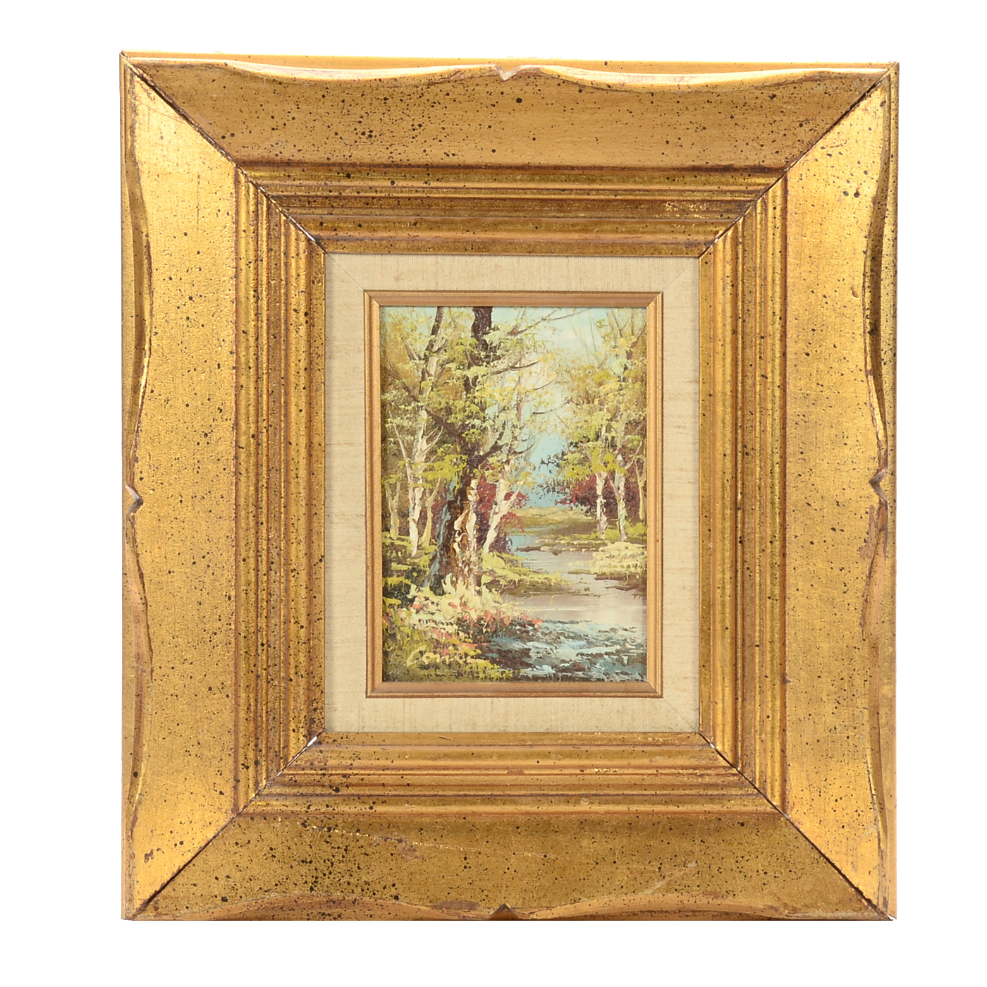 Original Vintage Oil Painting on Board