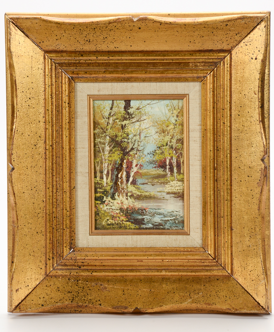 Original Vintage Oil Painting on Board