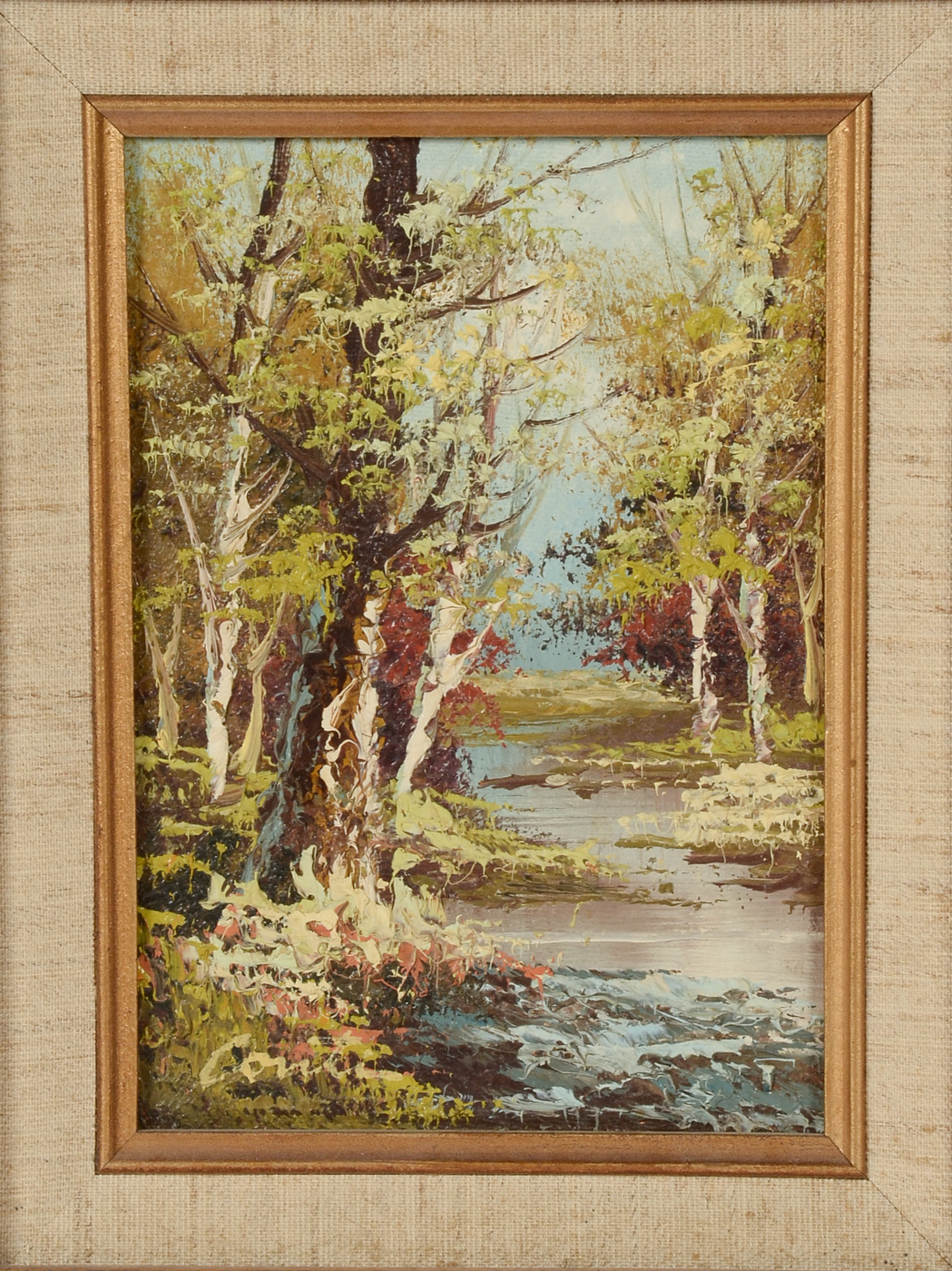 Original Vintage Oil Painting on Board