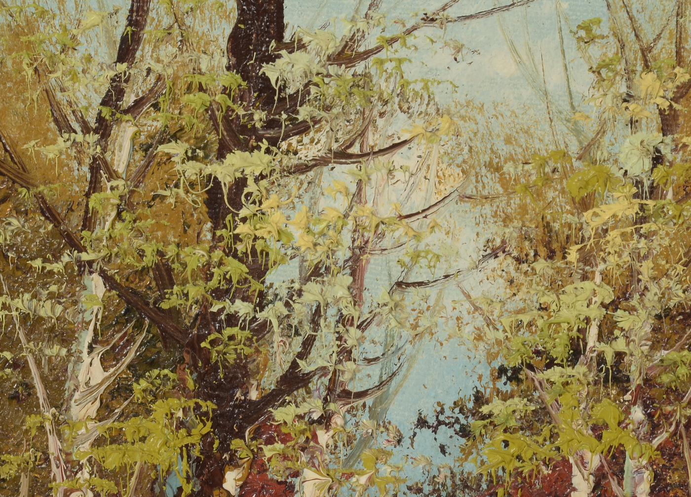 Original Vintage Oil Painting on Board