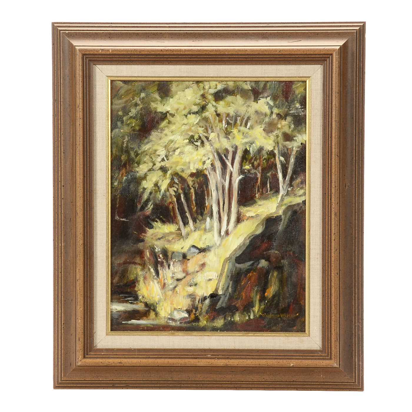 Judson Wilson Original Oil Painting on Canvas "Light in the Fores