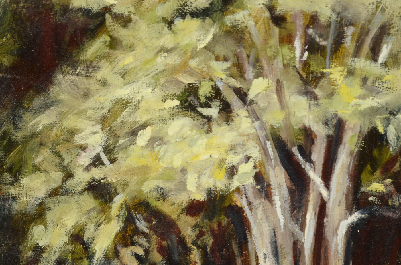 Judson Wilson Original Oil Painting on Canvas "Light in the Fores