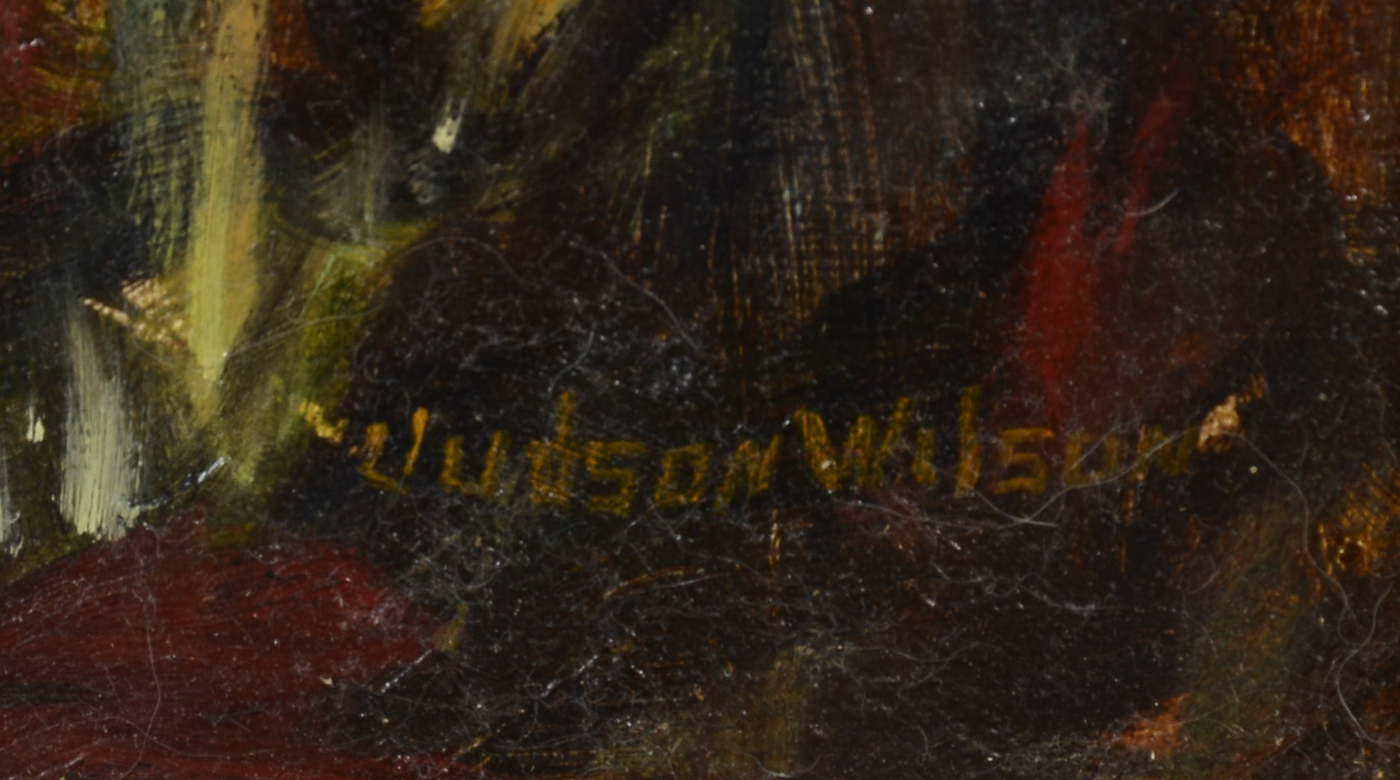 Judson Wilson Original Oil Painting on Canvas "Light in the Fores