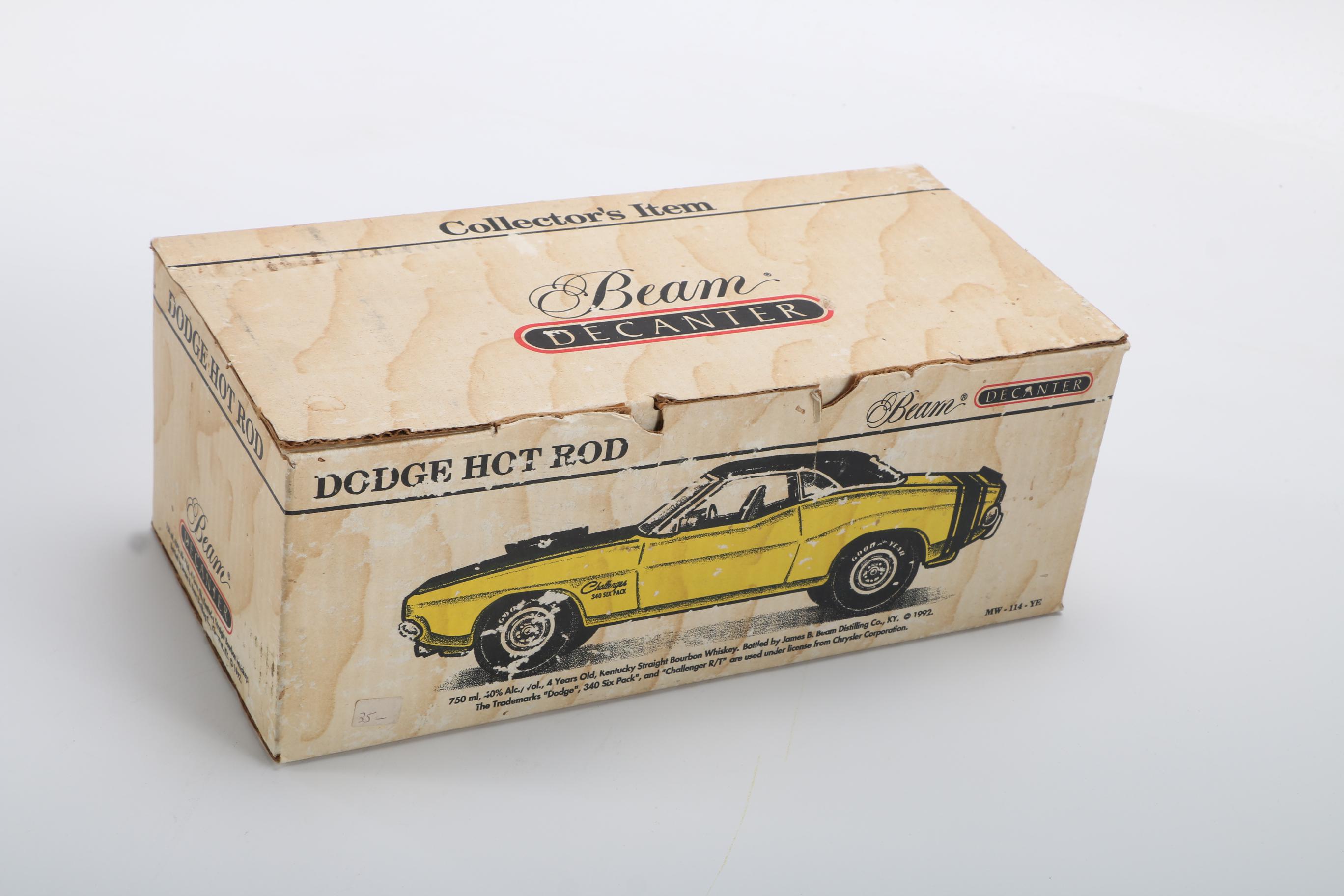 Jim Beam Dodge Hot Rod Decanter