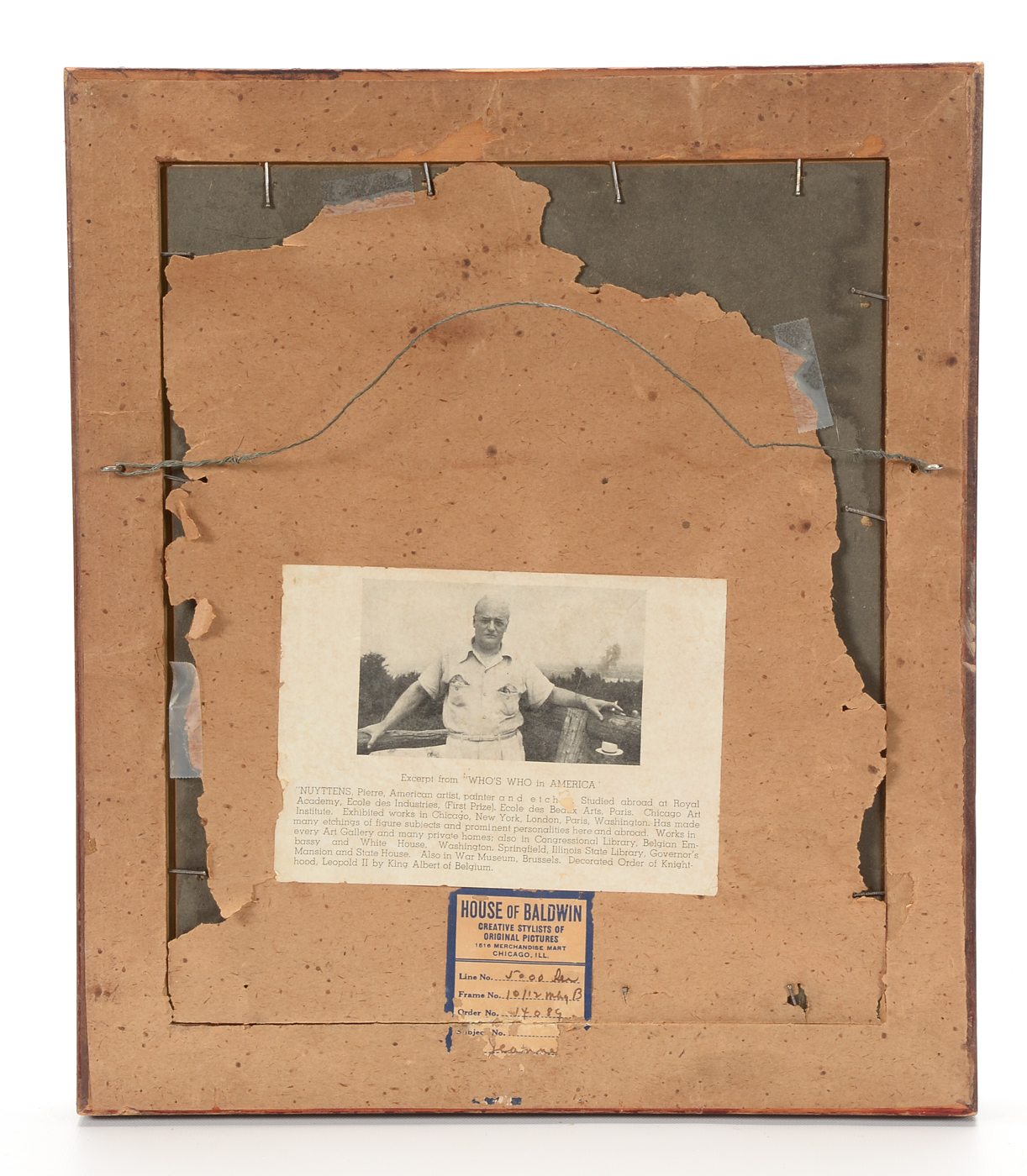 Josef Nuyttens Original 1946 Hand-Tinted Etching "Jeanne"