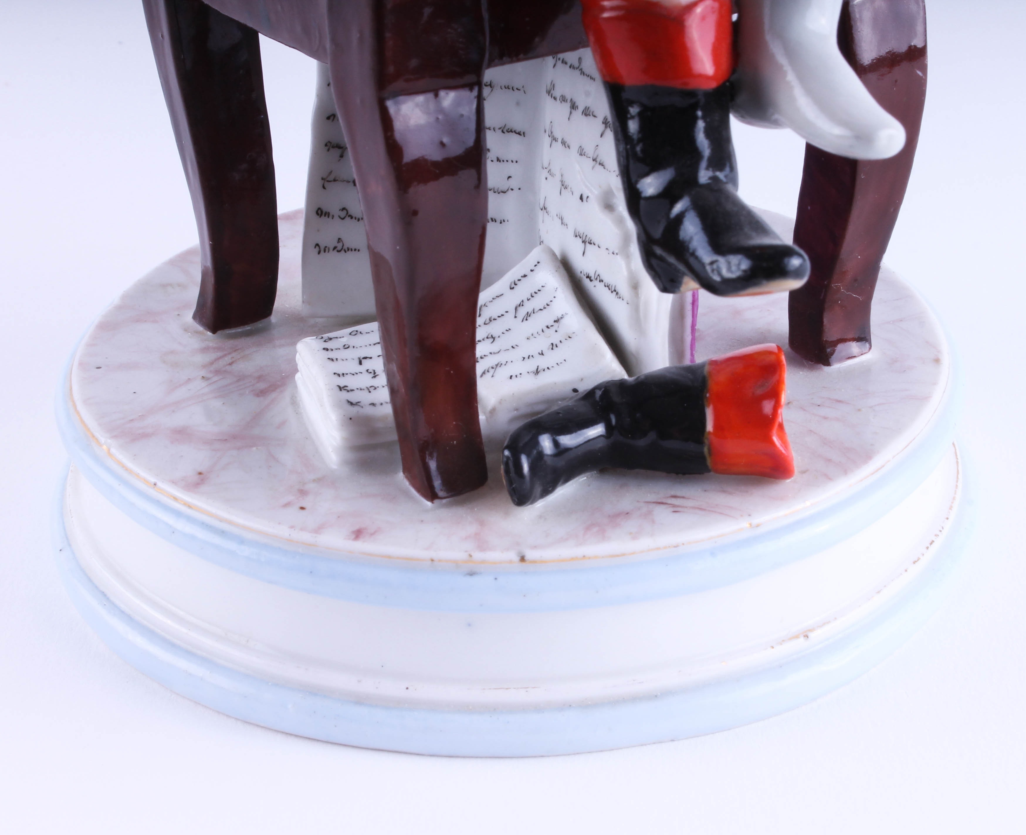 Antique Ernst Bohne &  Söhne Hand-Painted Porcelain Figurine