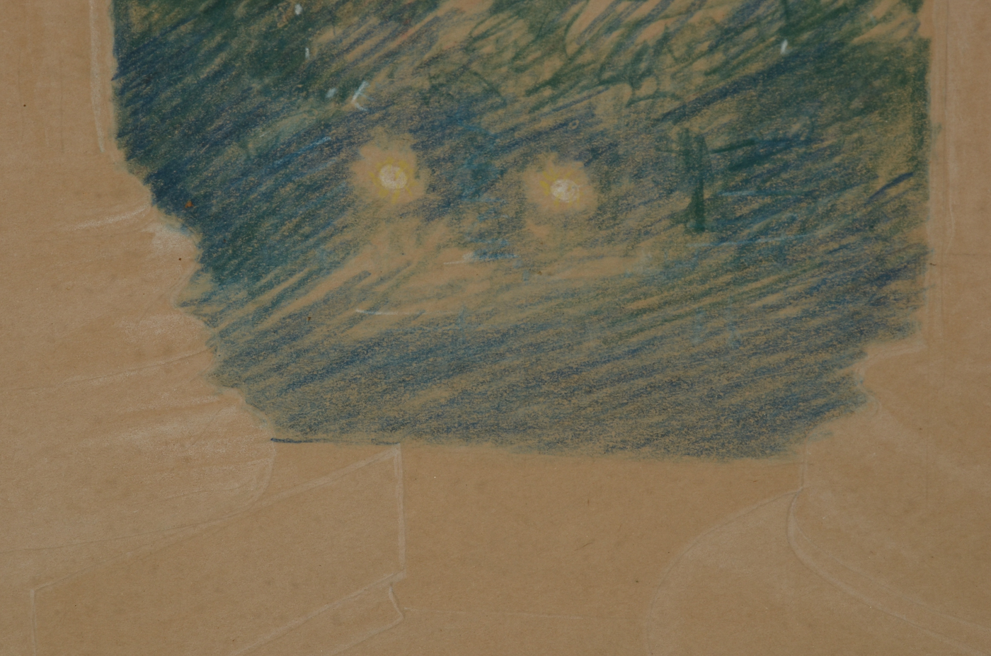 Frederick G. Wetterer 1943 Colored Pencil Drawing after Phil Gendreau