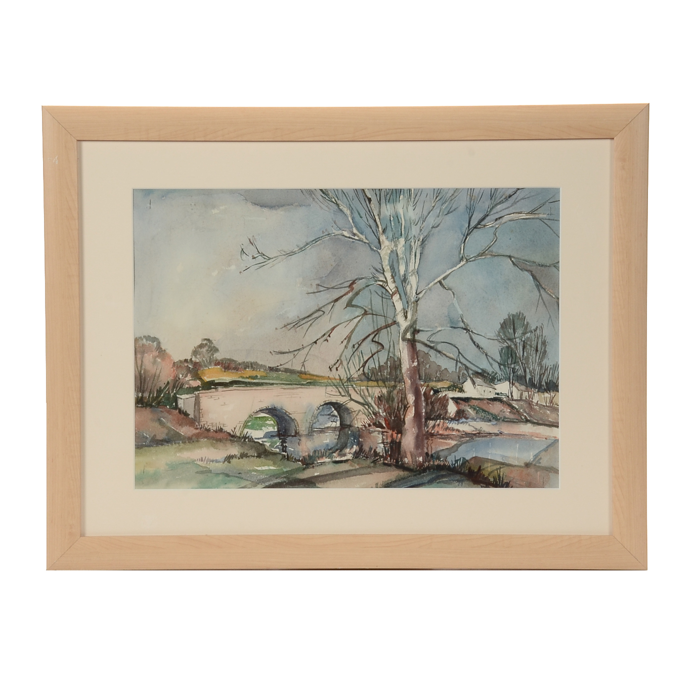Original Watercolor Landscape on Paper