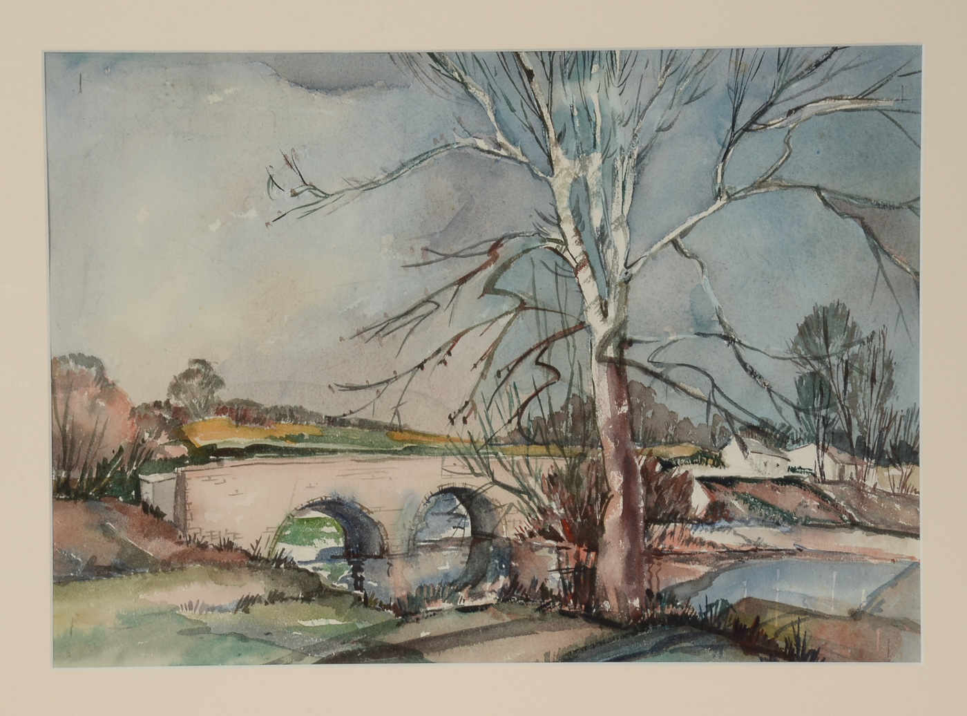 Original Watercolor Landscape on Paper