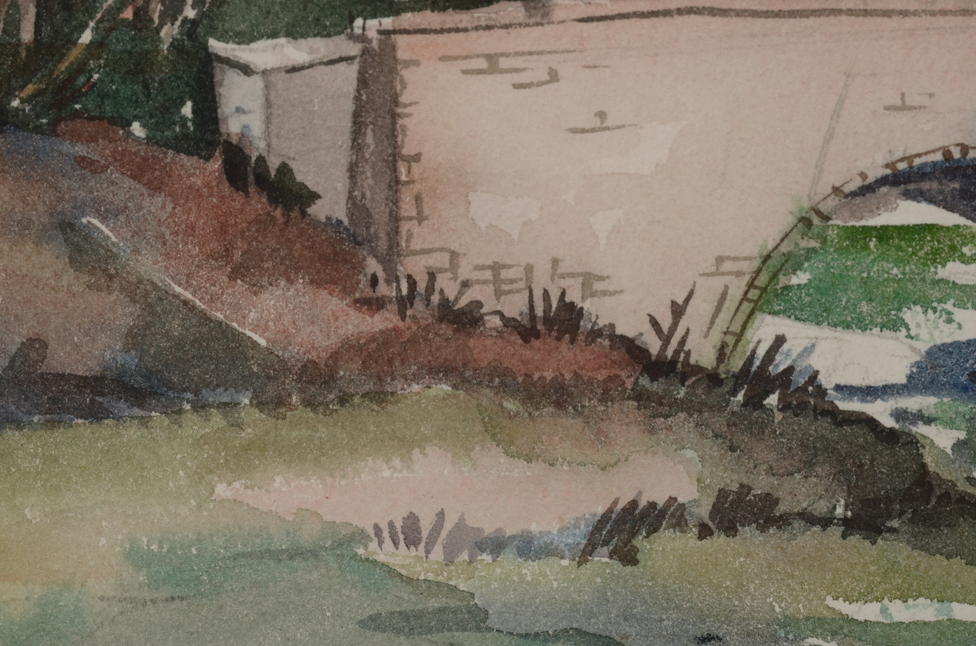 Original Watercolor Landscape on Paper