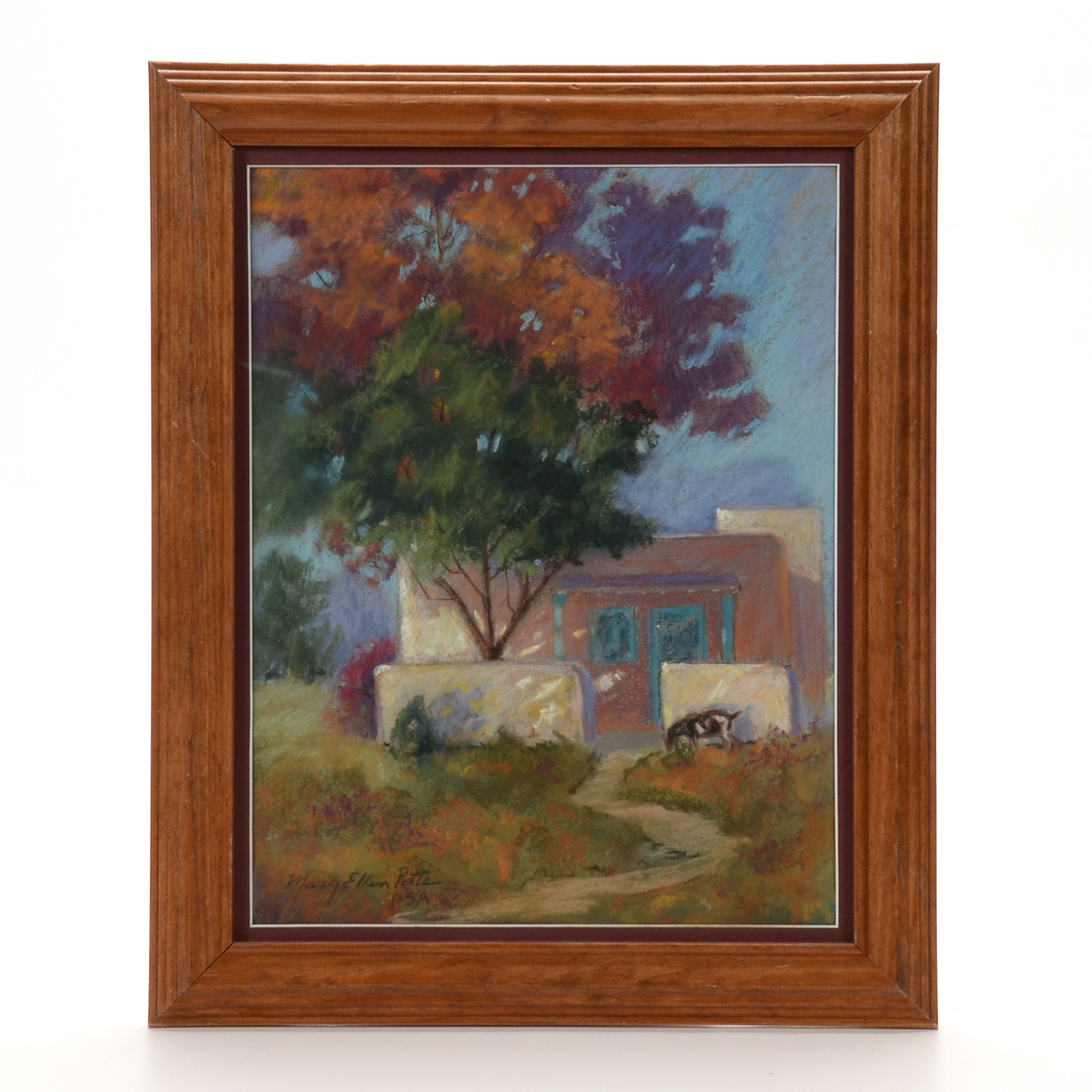 Mary Ellen Pitts Original Pastel on Paper "Garcia's Goat"