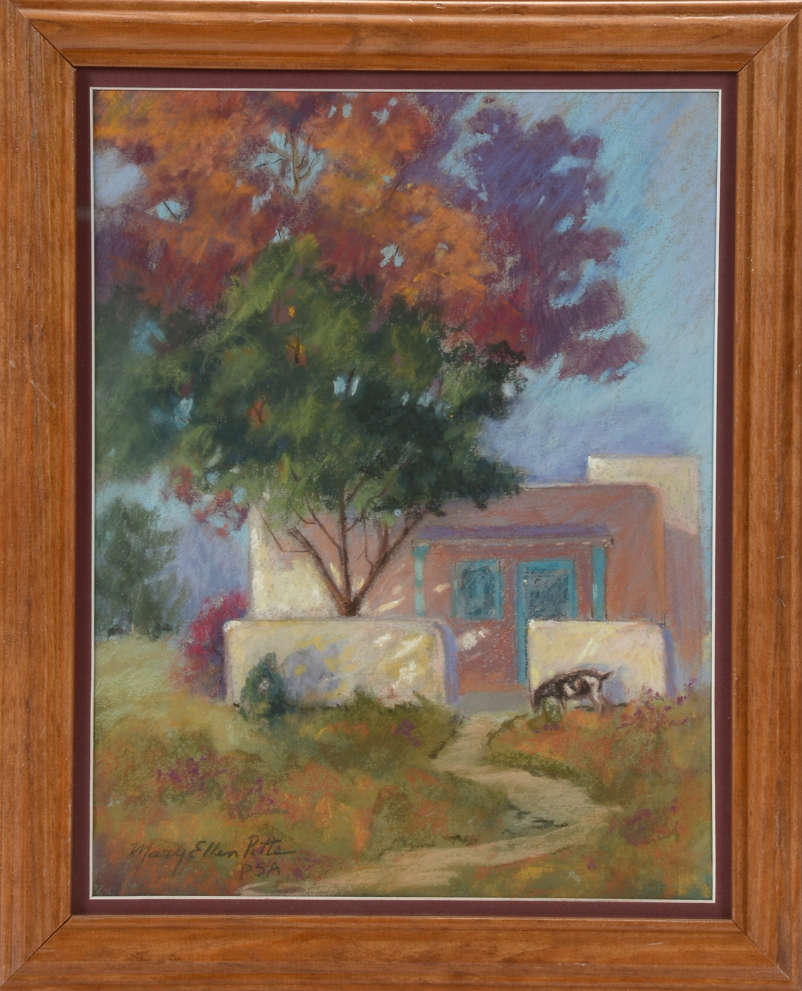 Mary Ellen Pitts Original Pastel on Paper "Garcia's Goat"