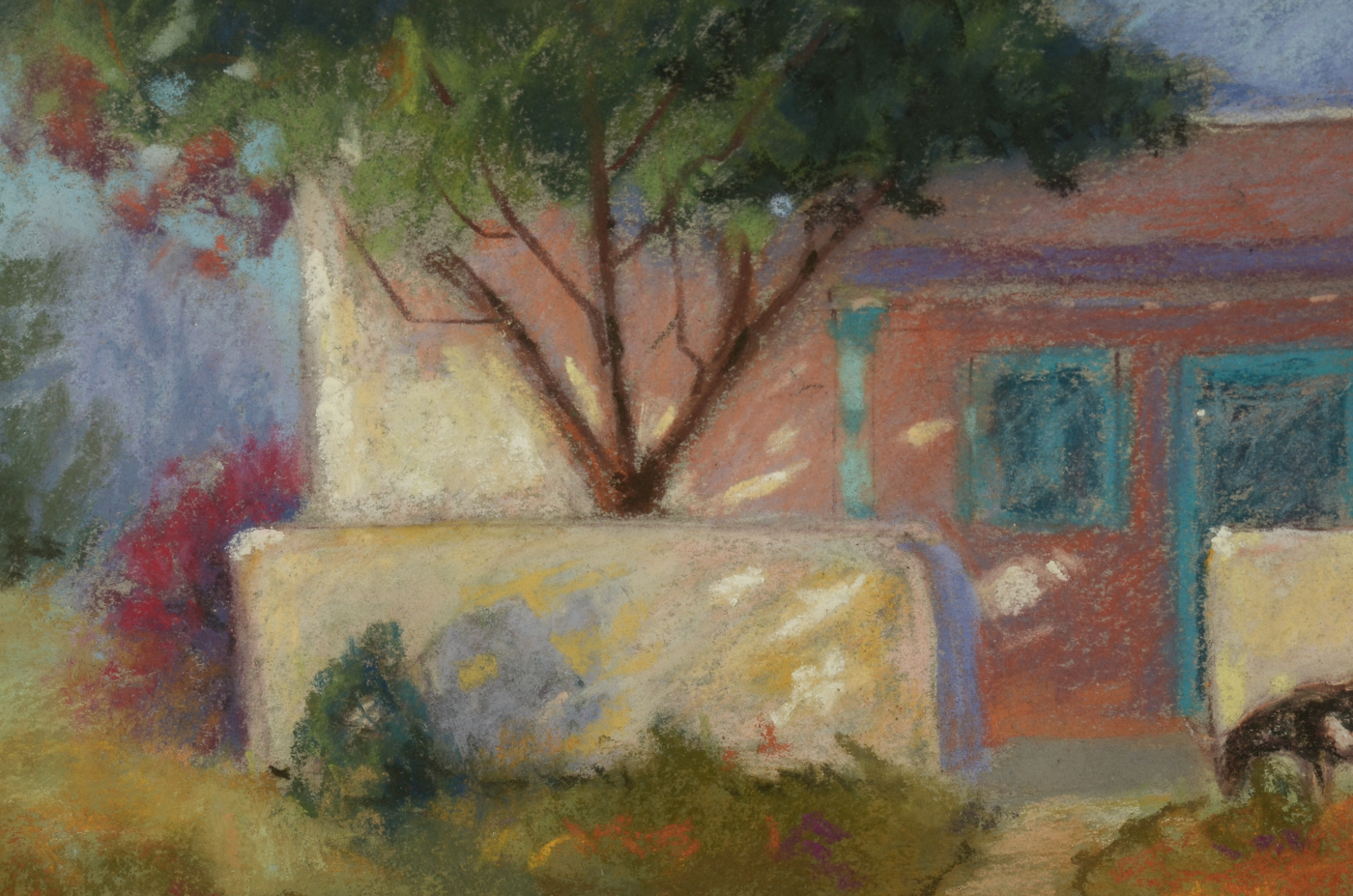 Mary Ellen Pitts Original Pastel on Paper "Garcia's Goat"