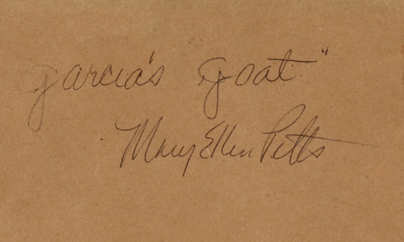 Mary Ellen Pitts Original Pastel on Paper "Garcia's Goat"