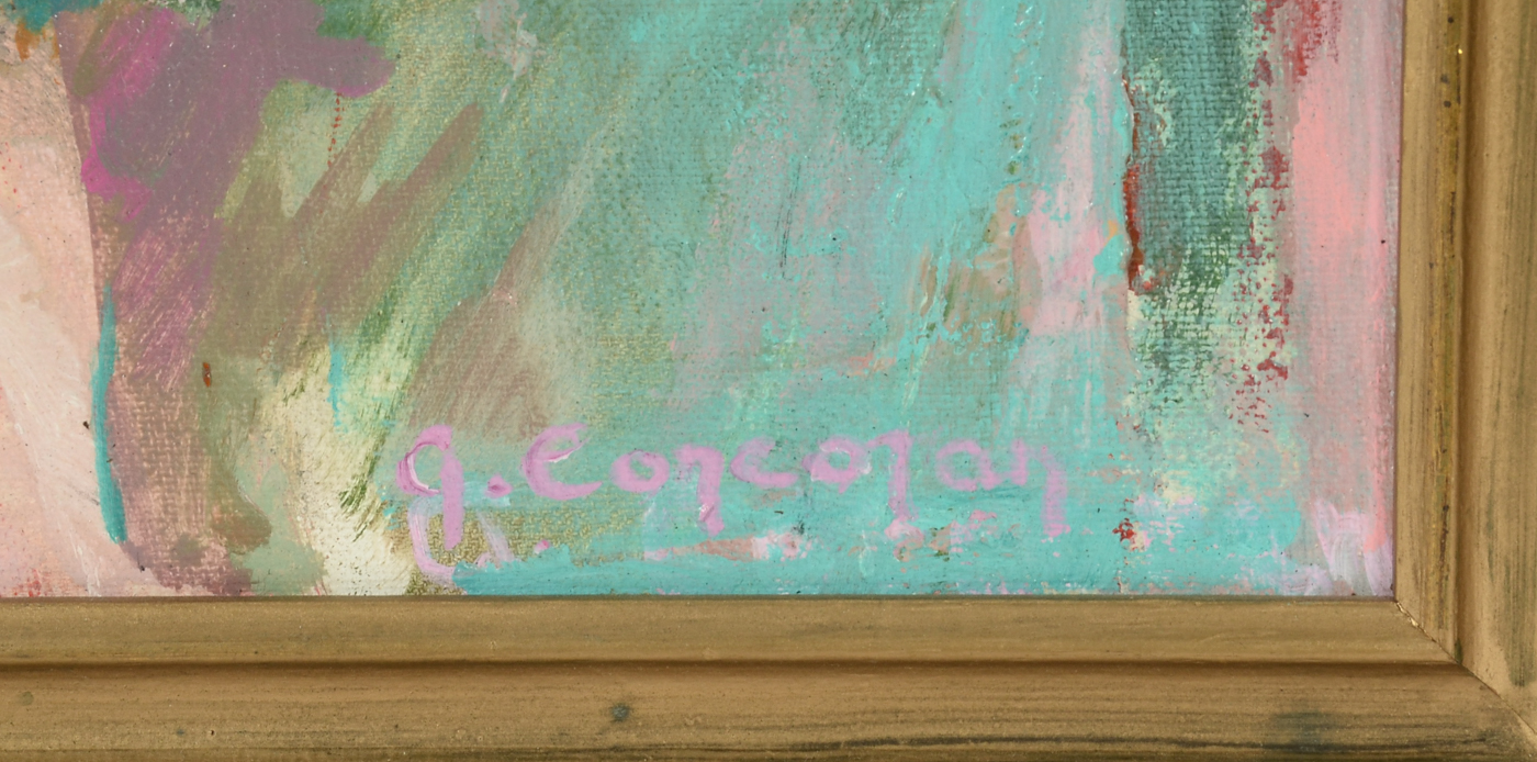 Gloria H. Corcoran Original Oil on Canvas Board "On Stage II"