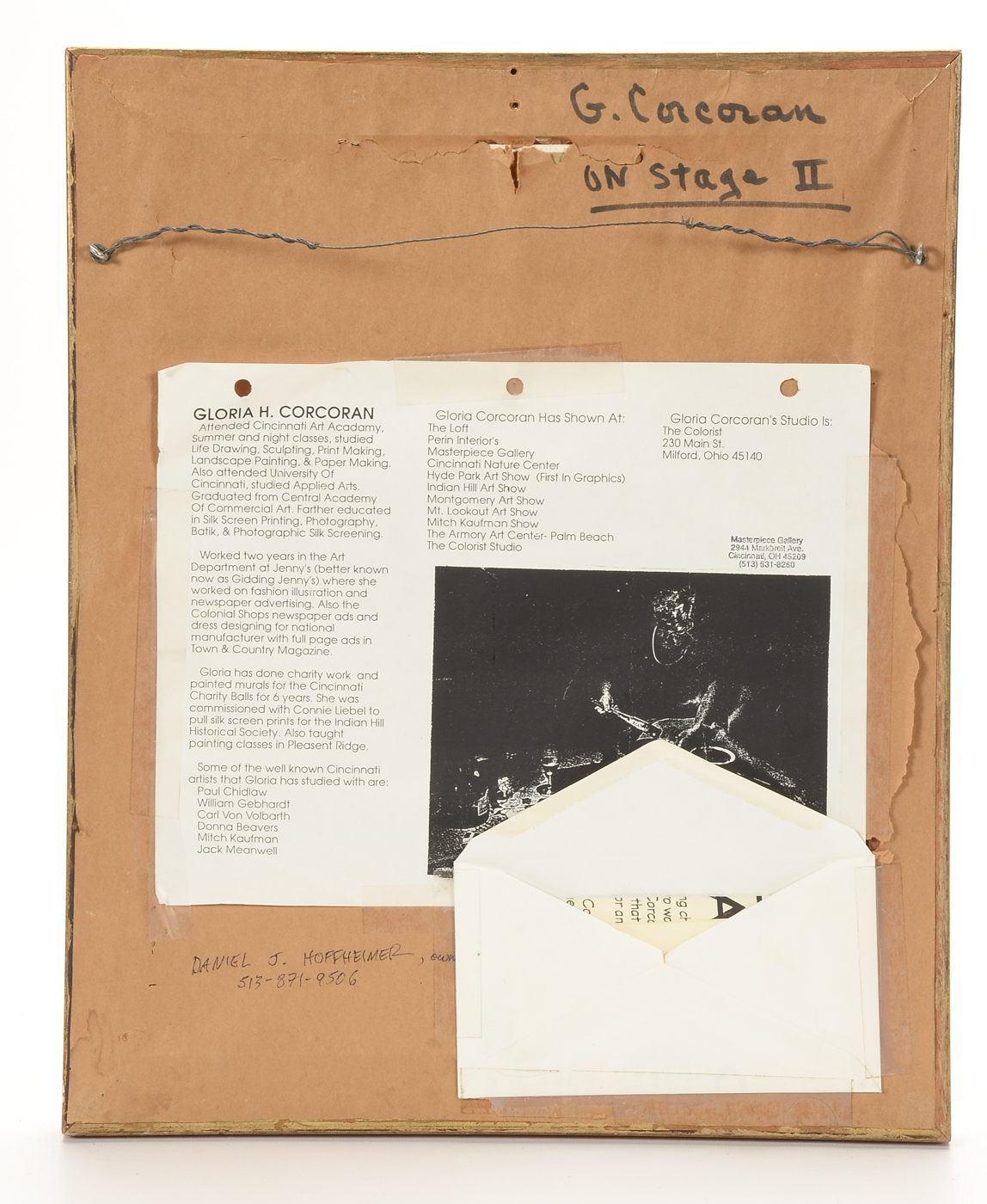 Gloria H. Corcoran Original Oil on Canvas Board "On Stage II"