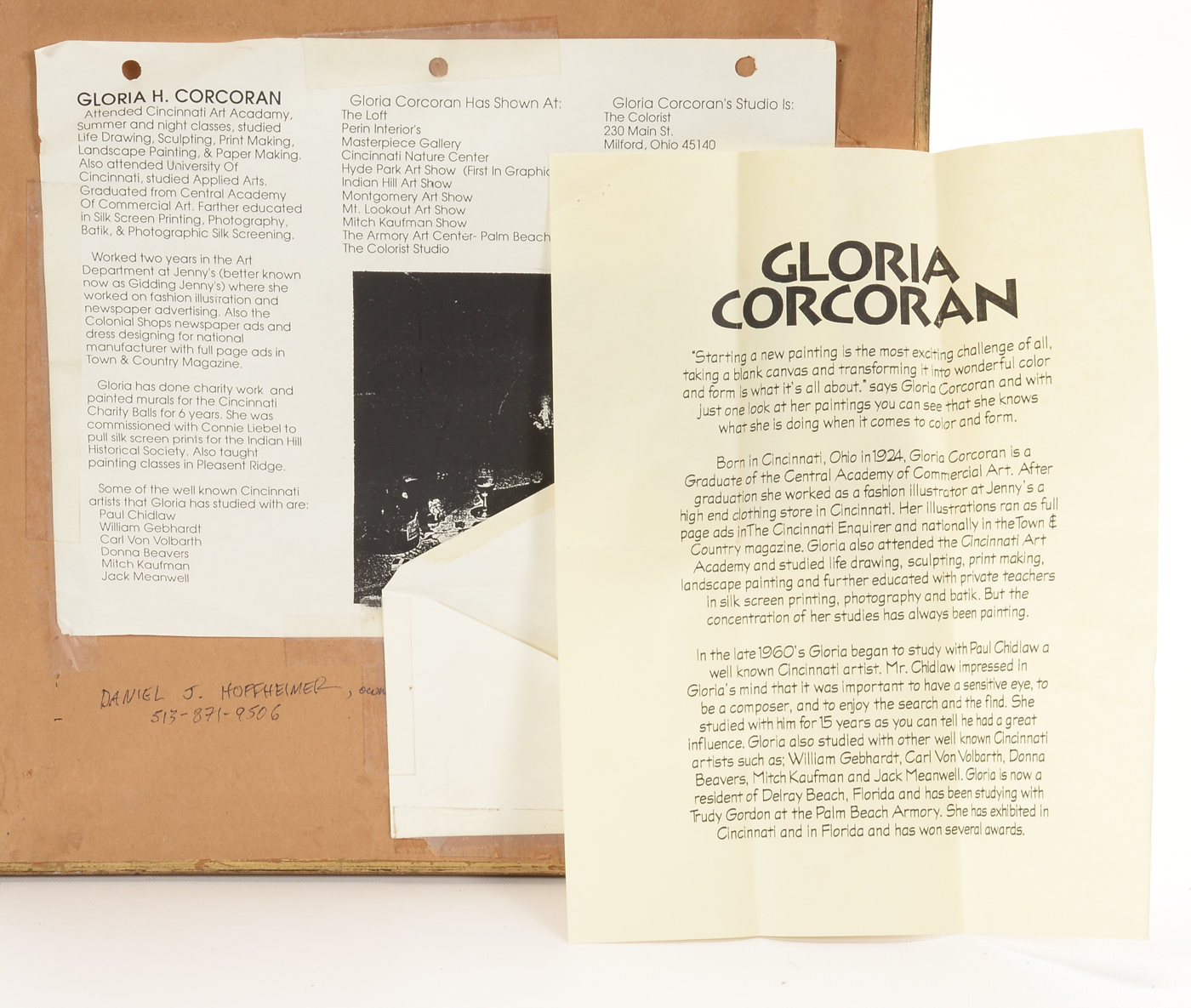 Gloria H. Corcoran Original Oil on Canvas Board "On Stage II"