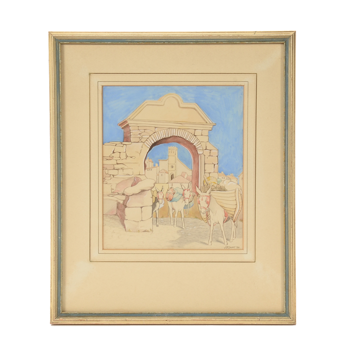 J. LeSaint Original Watercolor Illustration