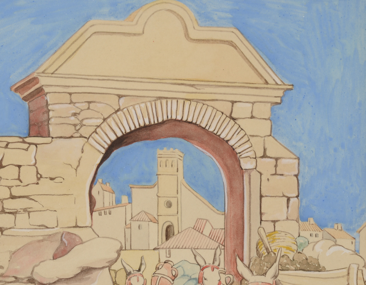 J. LeSaint Original Watercolor Illustration