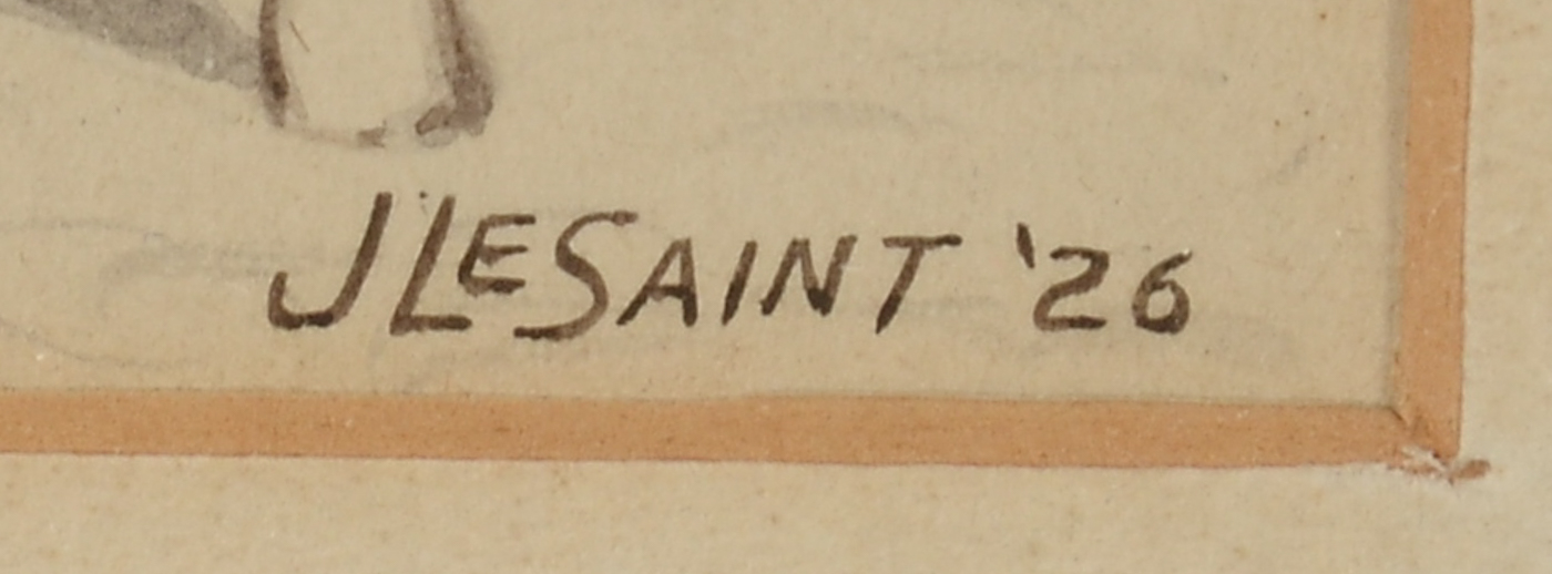 J. LeSaint Original Watercolor Illustration