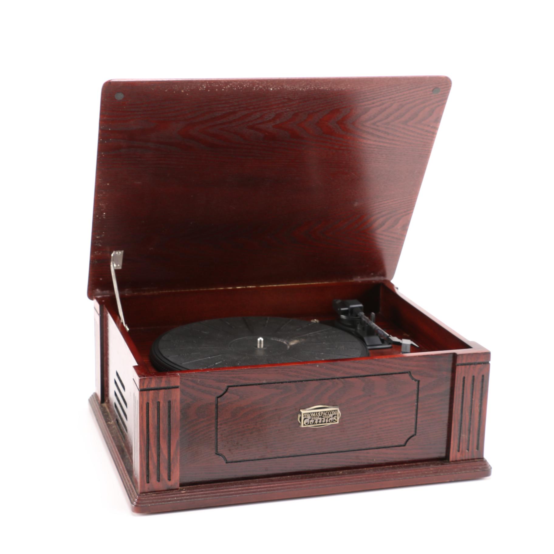 Faux Antique Thomas Pacconi Record Player